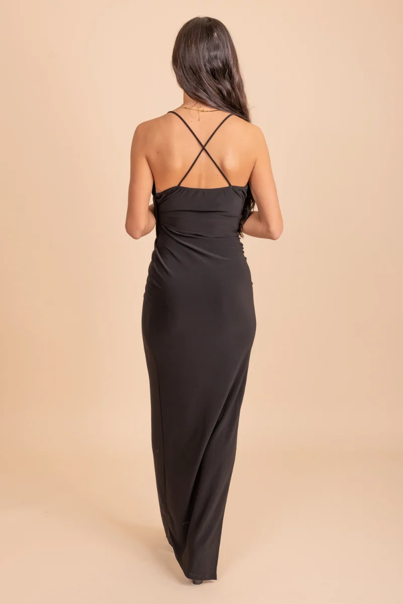 Nightfall Glamour Maxi Dress
