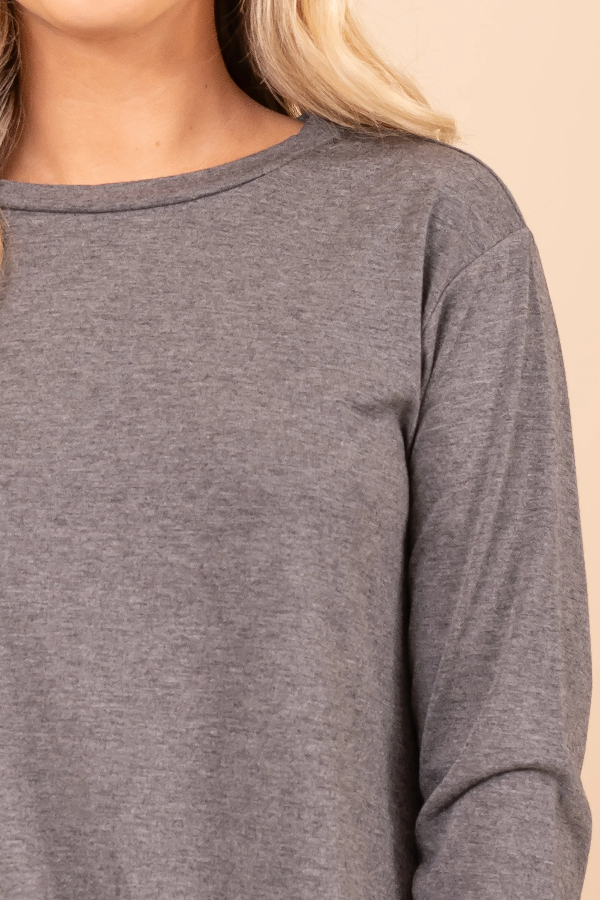 Long Sleeve Side Knot Top