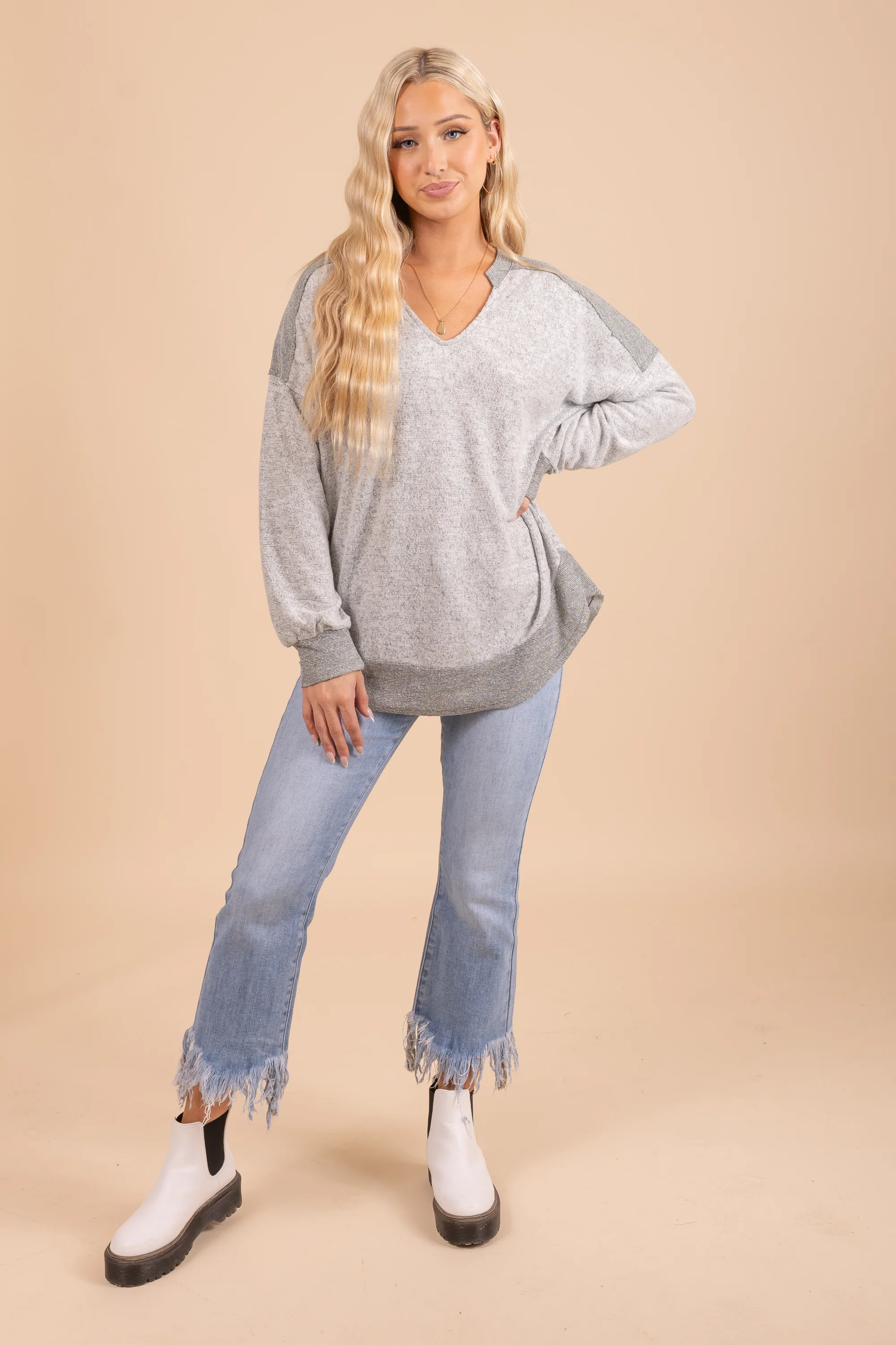 Cozy Elbow Sleeve Pullover