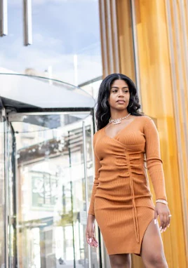 Paige Ribbed Midi Dress