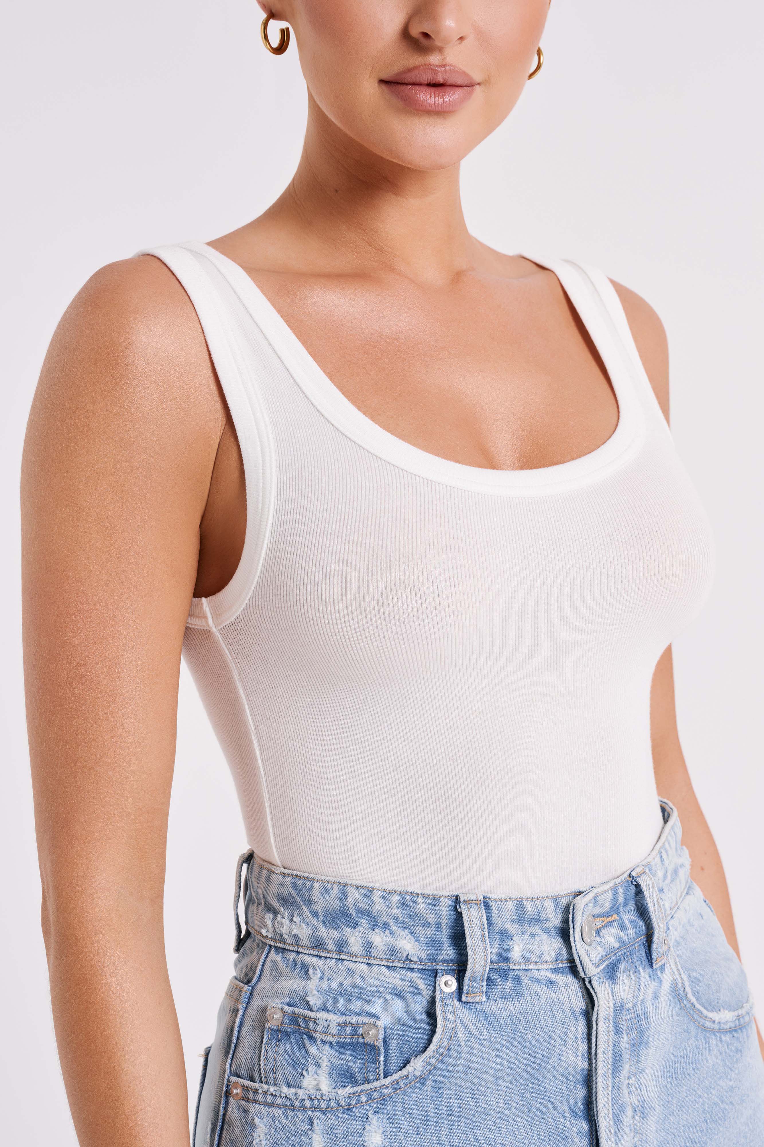 Chandler Modal Tank Top - White