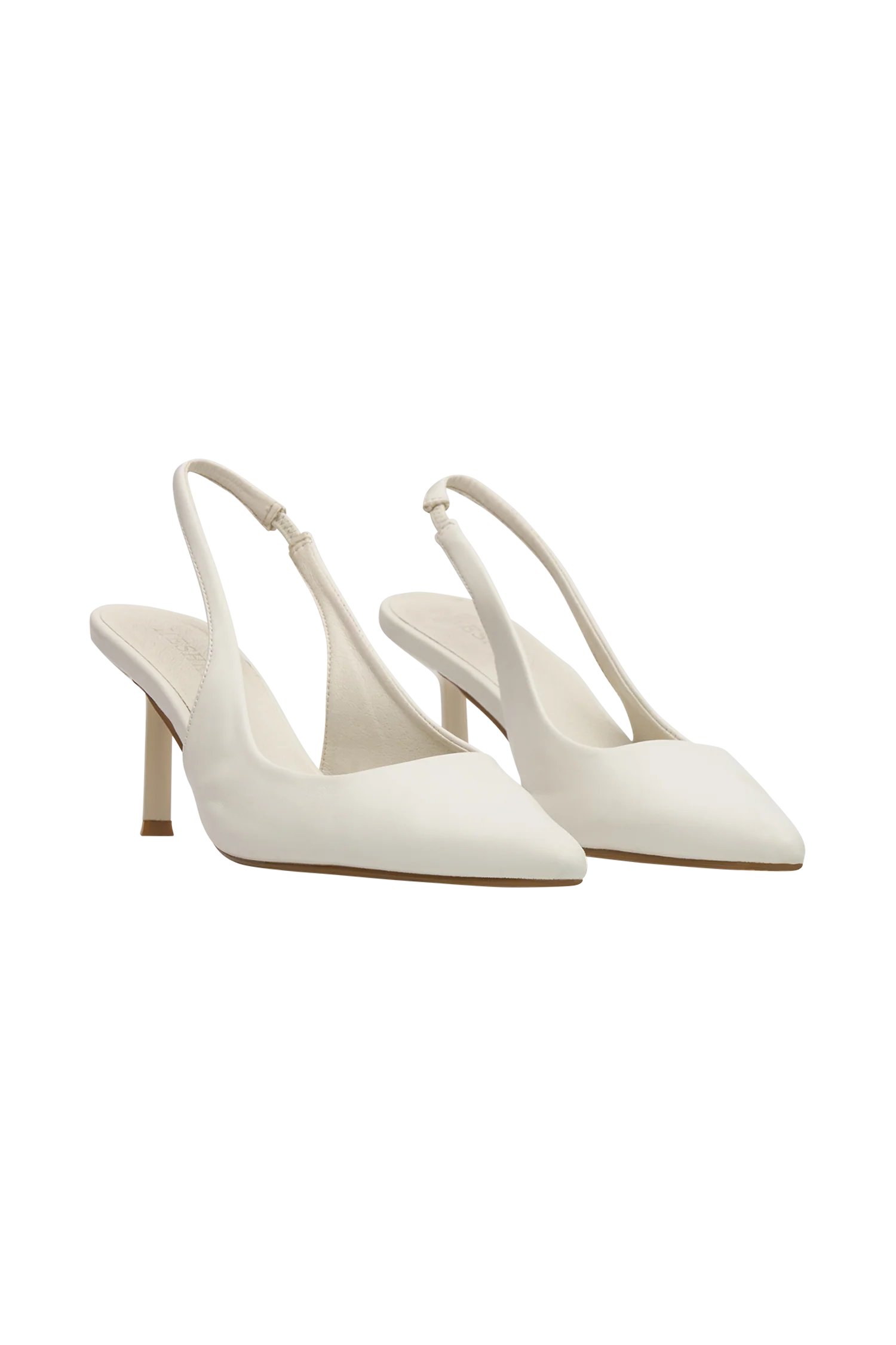Dasha Sling Back Heels - Ivory