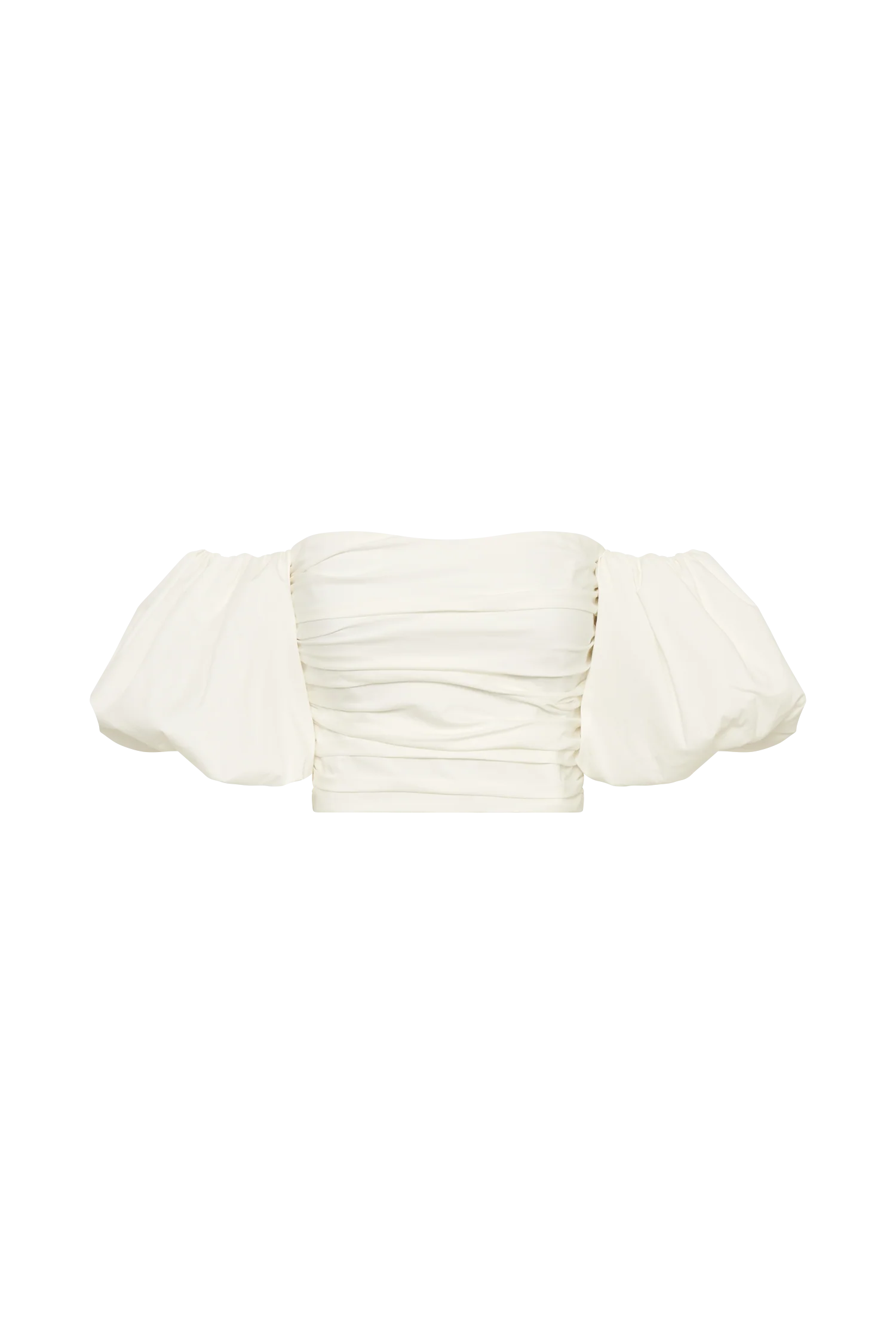 Elidy Princess Sleeve Cotton Top - White