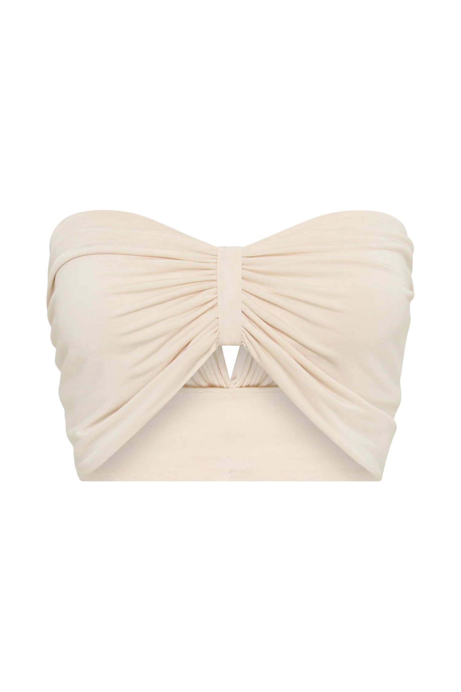 Amber Slinky Crop Top - Buttercream