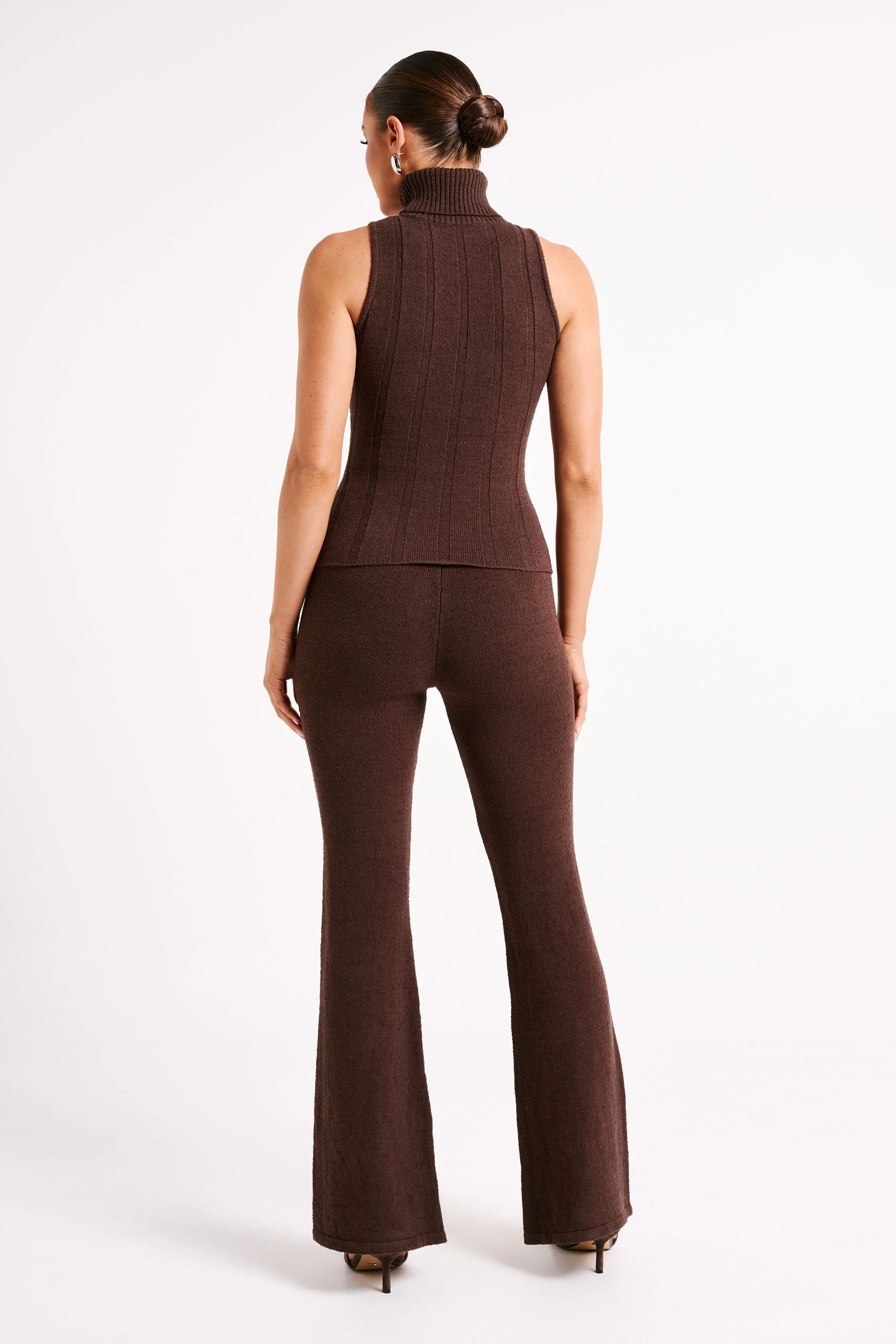 Angelina Knit Pants - Chocolate