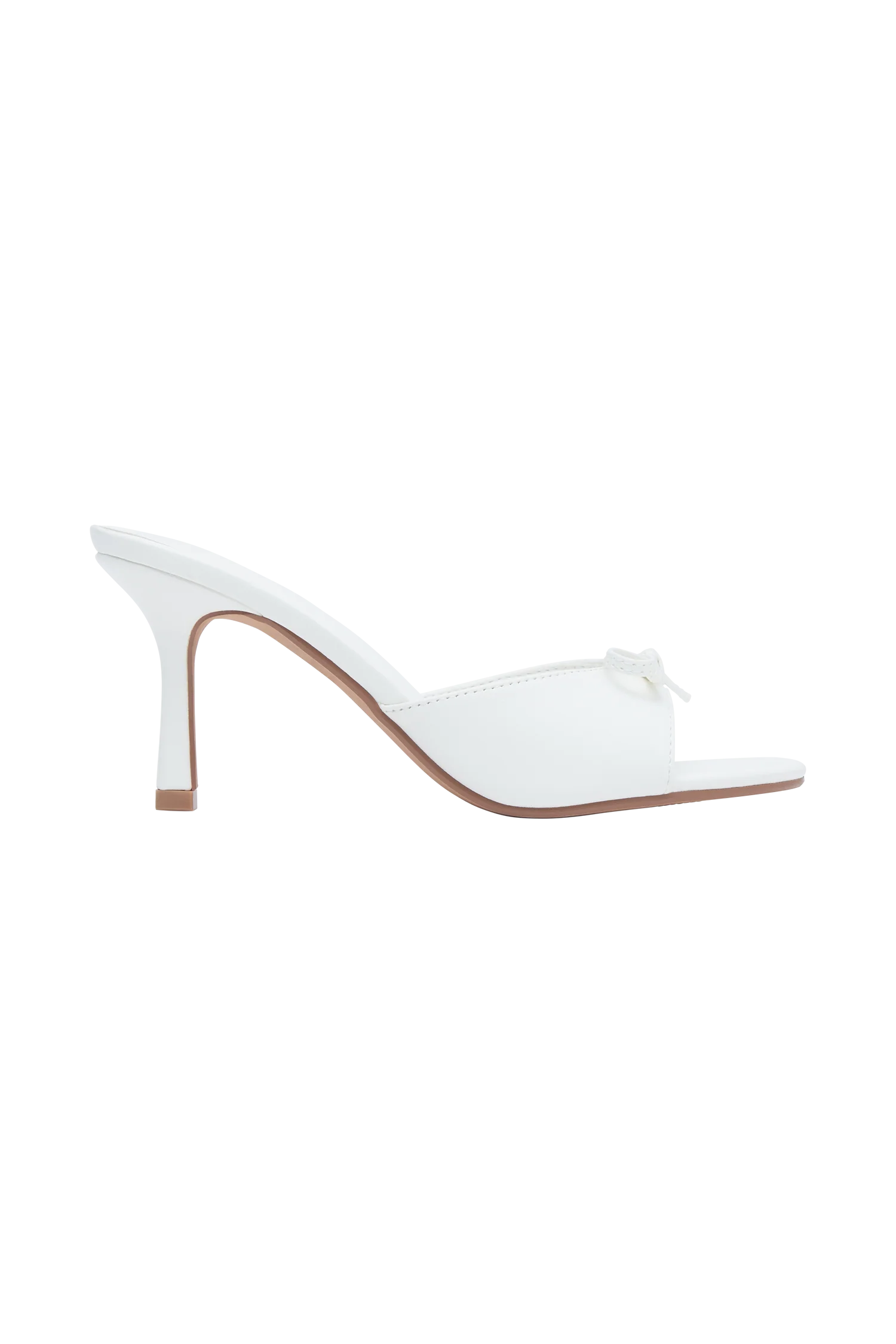 Sylvia Mule With Bow - Ivory