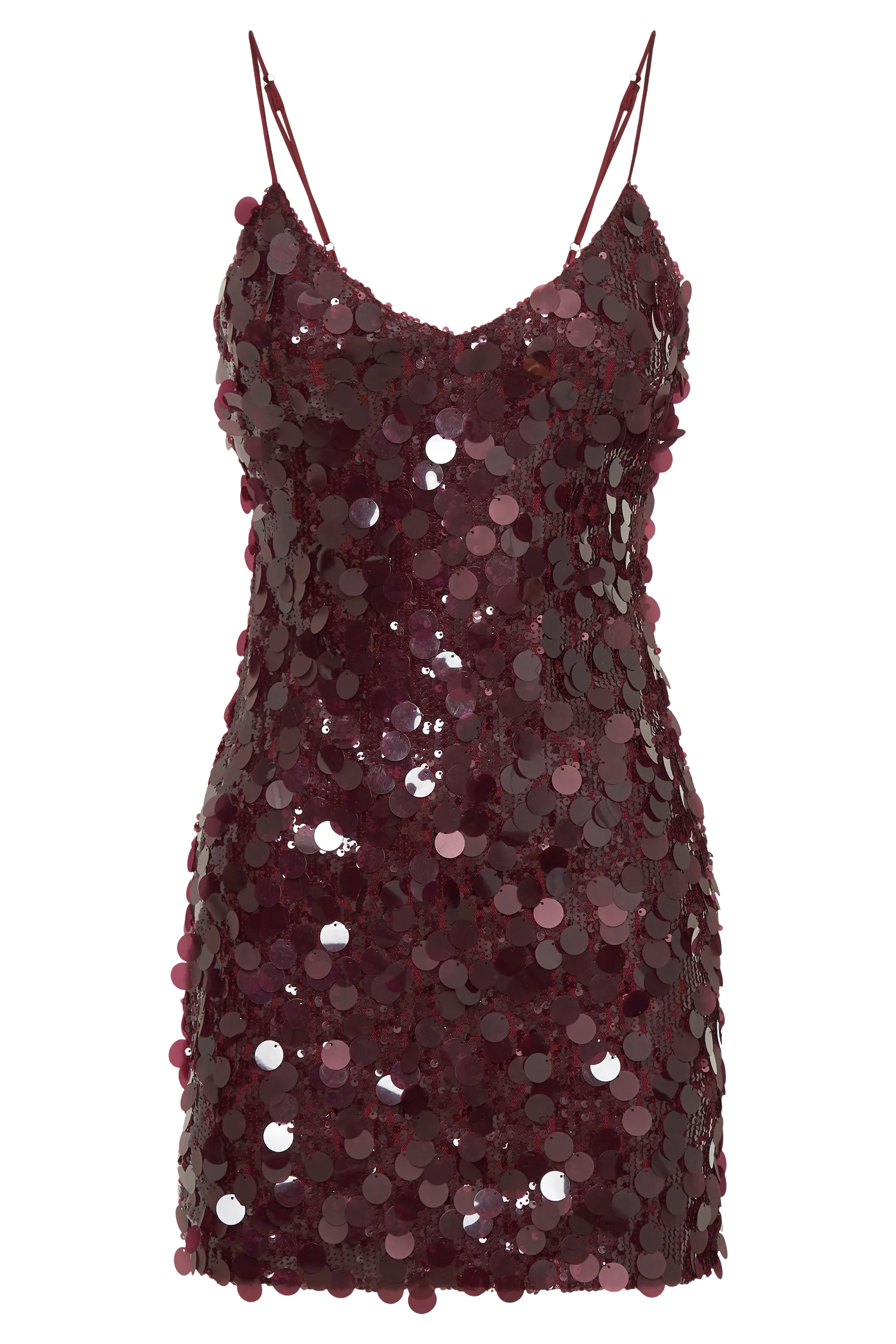 Romilly Sequin Mini Dress - Burgundy