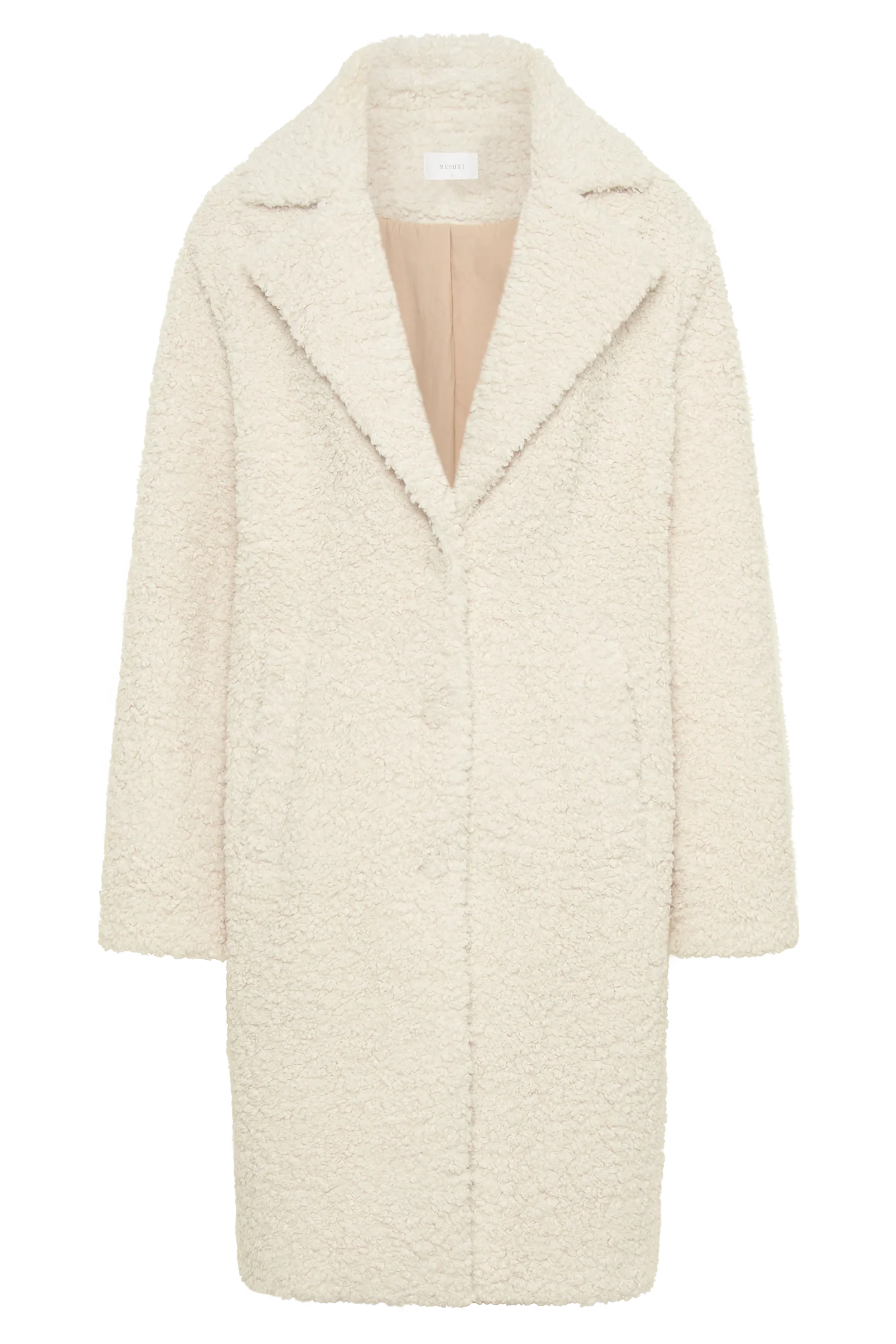 Izzy Boucle Coat - Cream