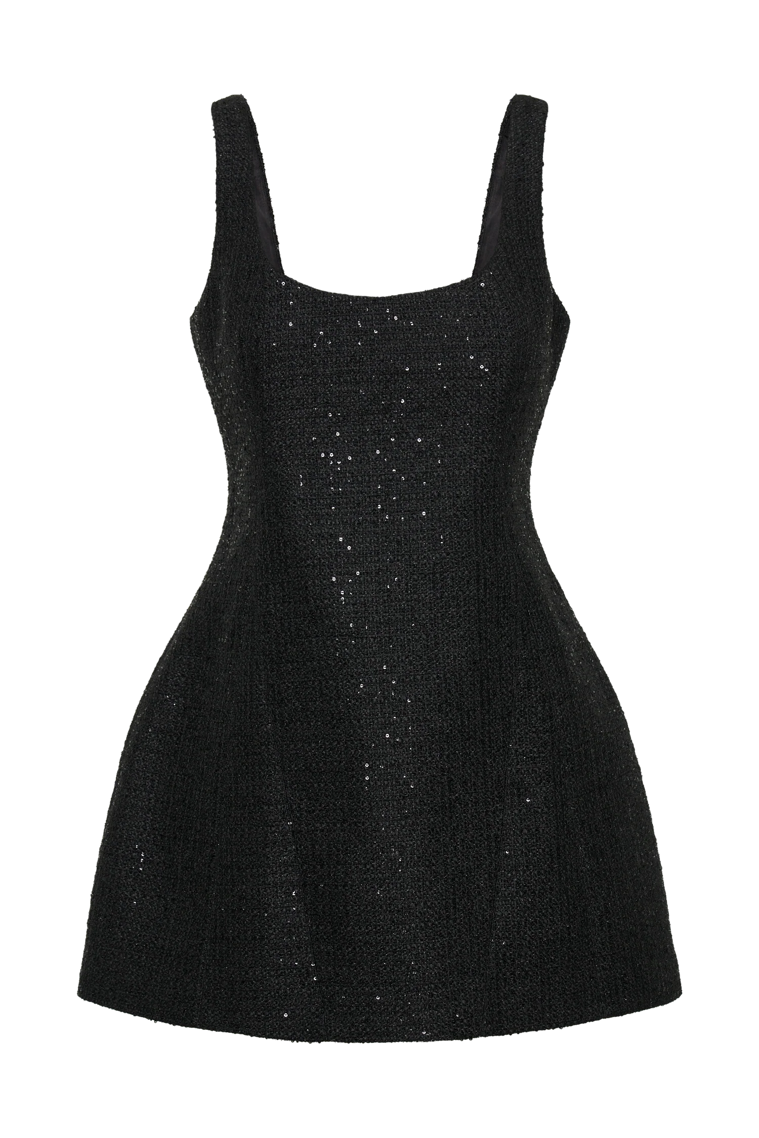 Beth Tweed Mini Dress - Black