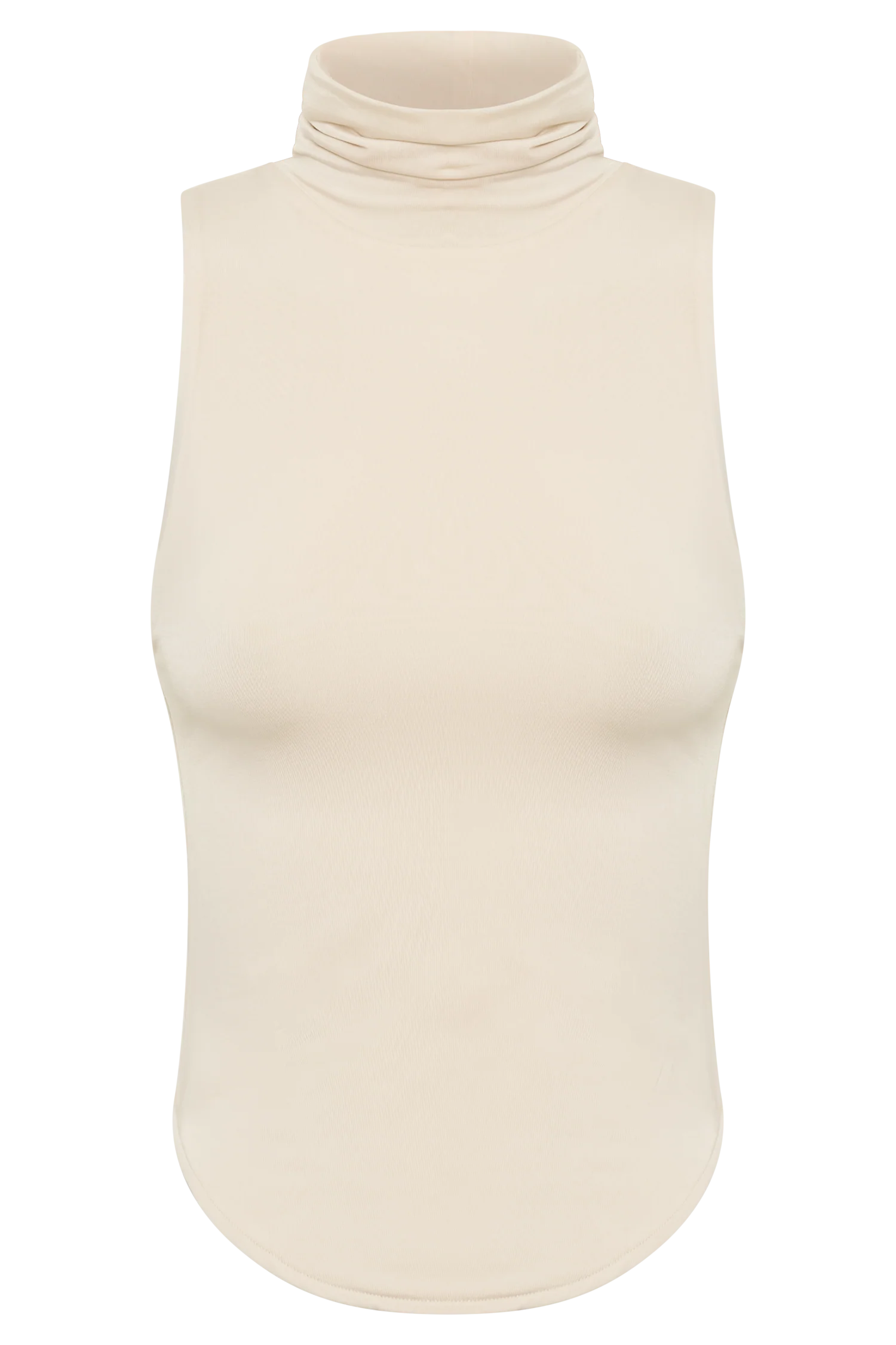 Wren Slinky Turtle Neck Top - Buttercream