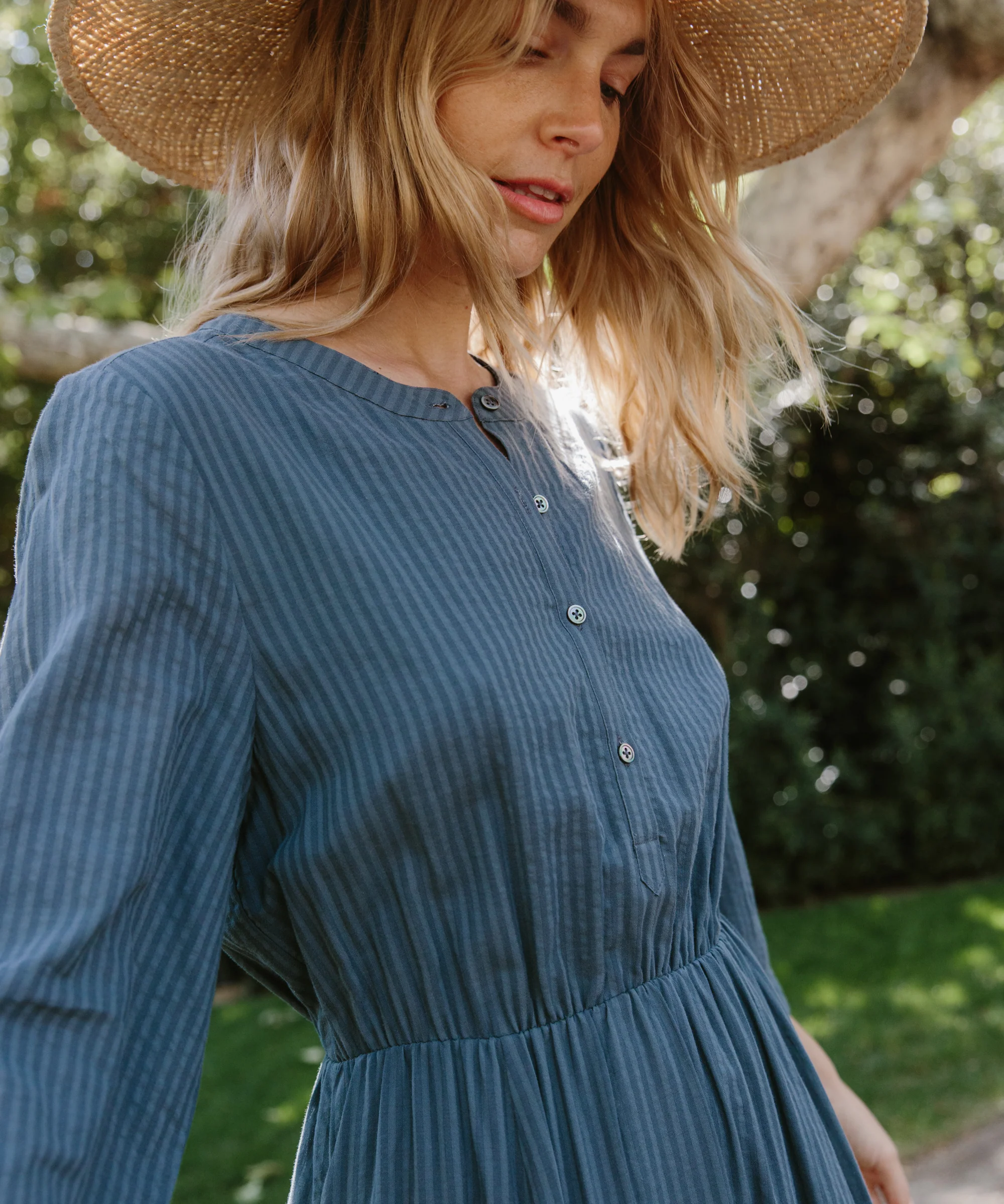 Seersucker Shirt Dress