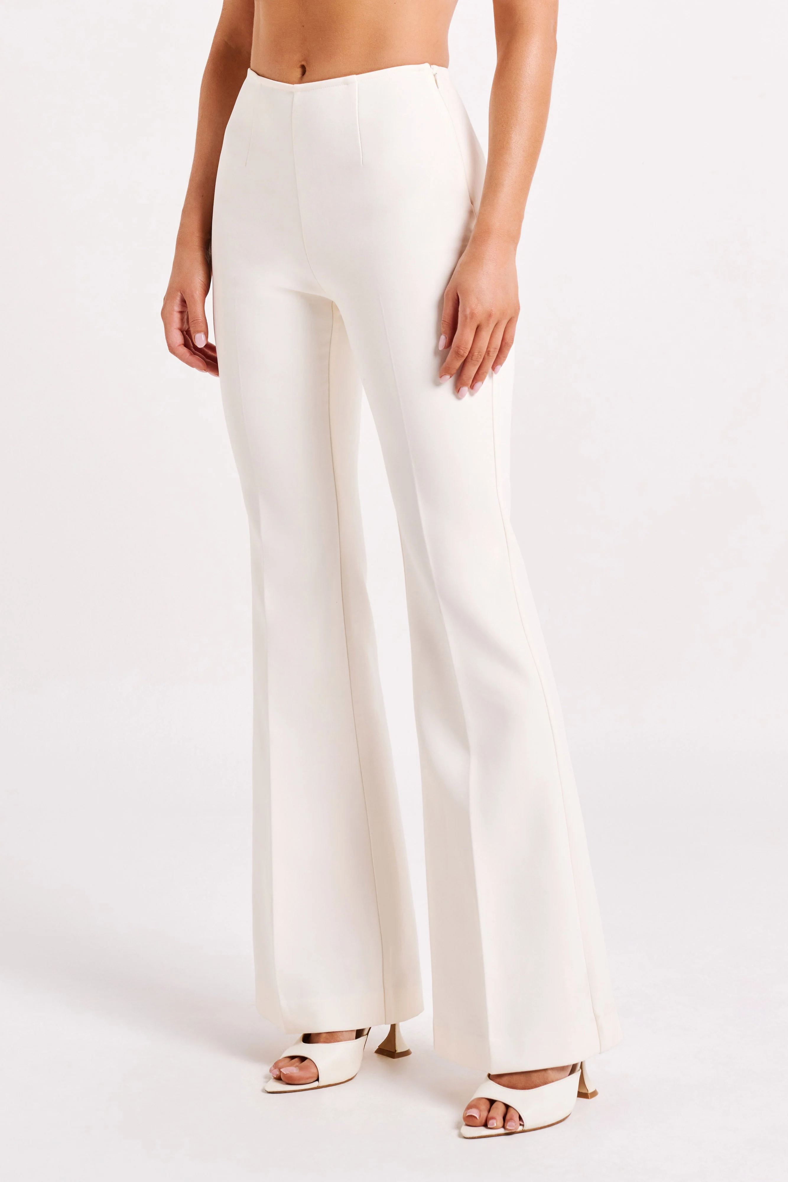 Loretta Fit & Flare Tailored Pant - Ivory