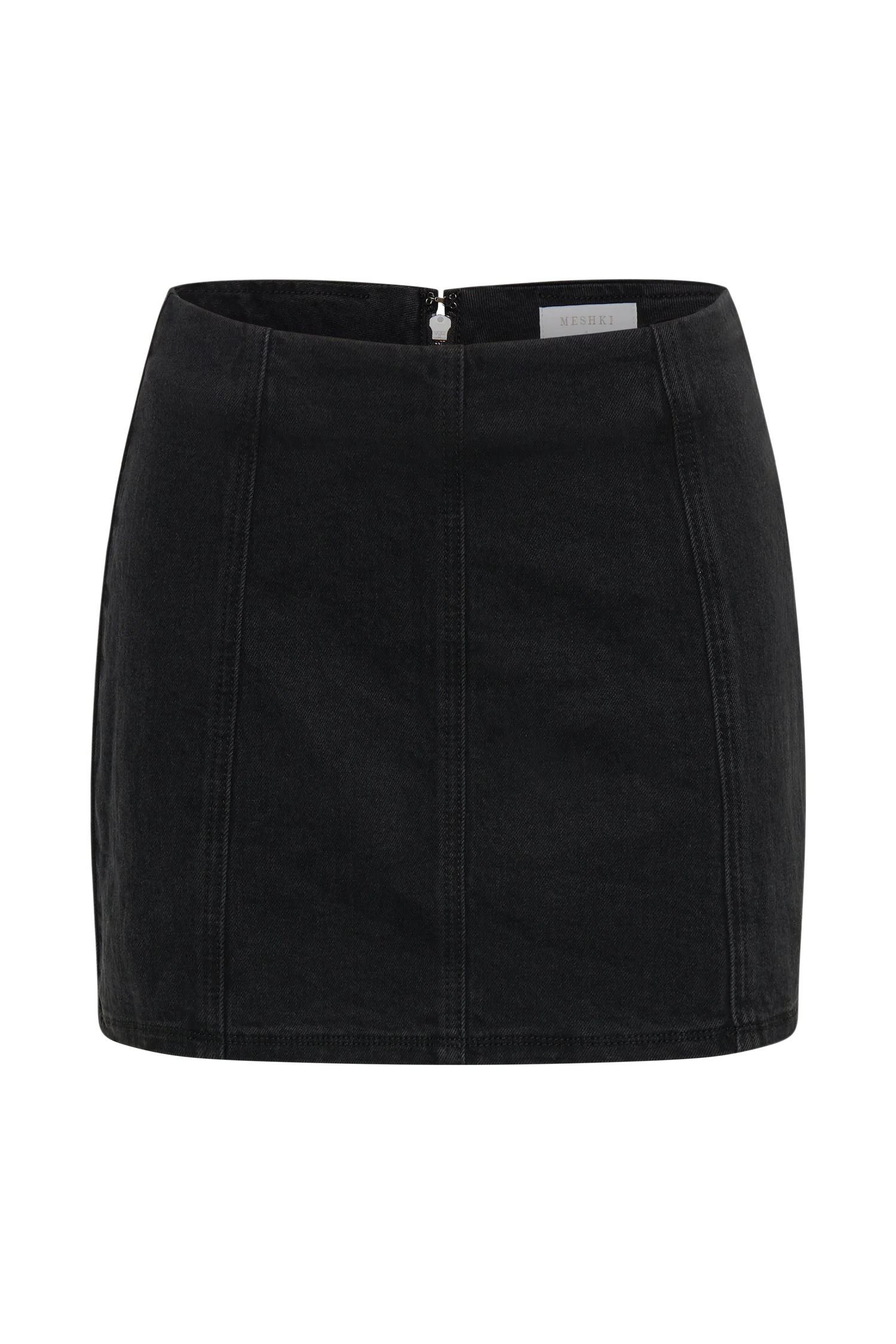 Hollis Denim Mini Skirt - Washed Black