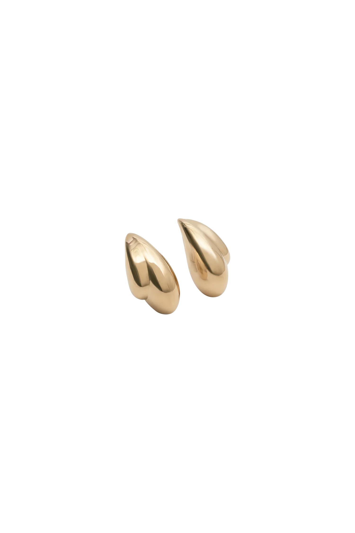 Zadie Oversized Double Teardrop Earrings - Gold