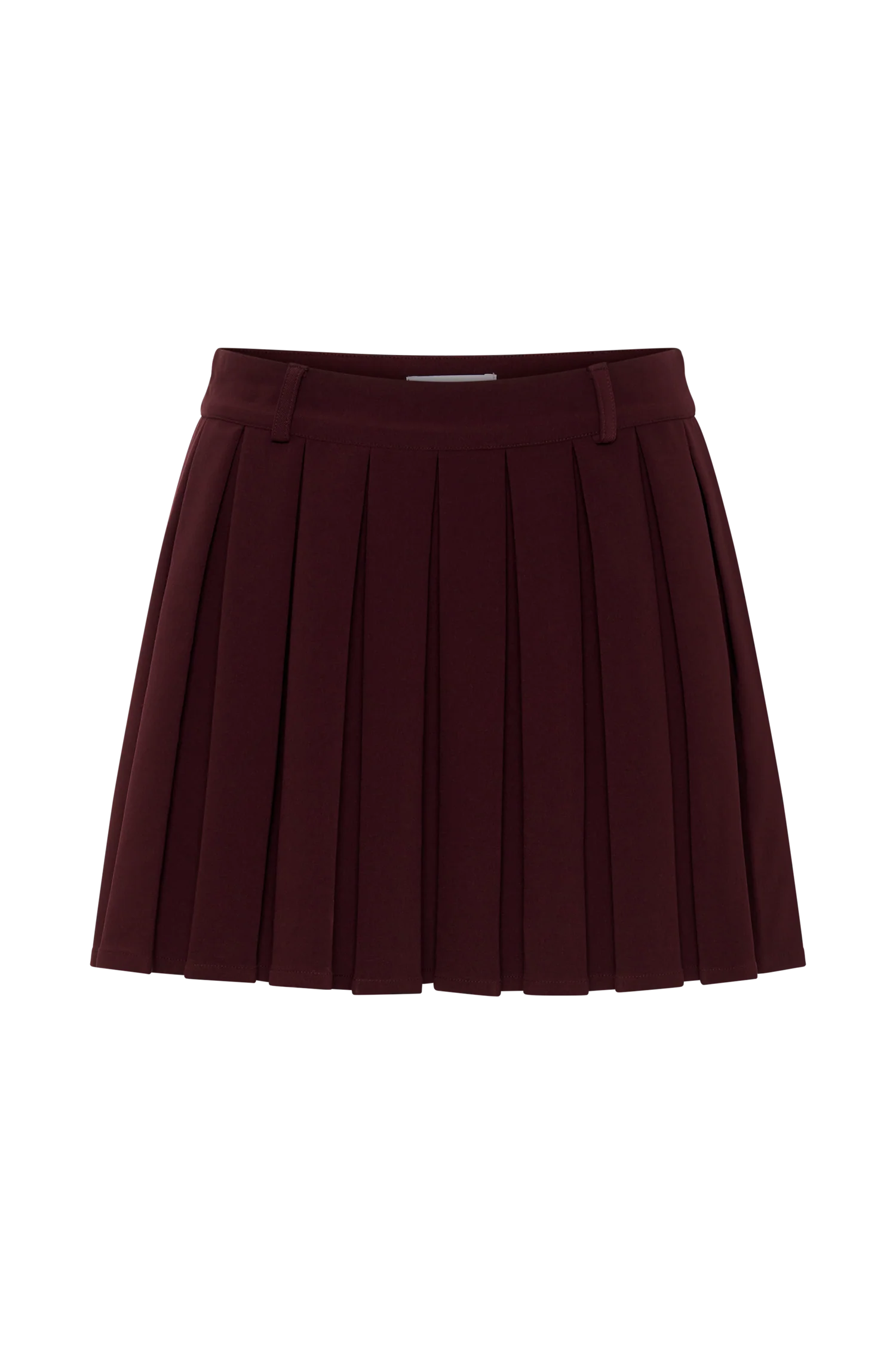Mura Pleated Mini Skirt - Plum
