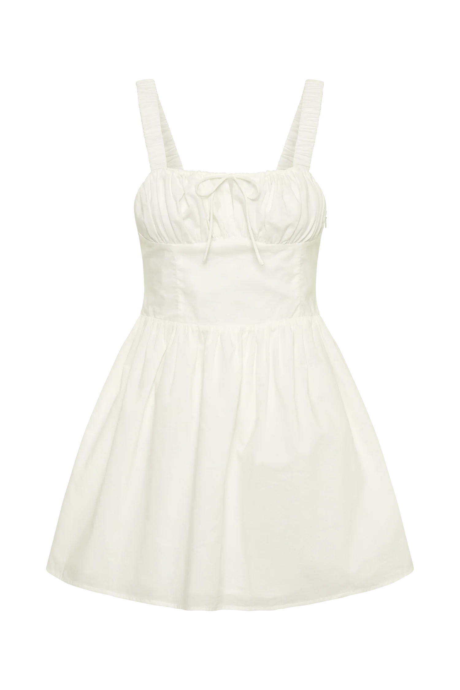 Roz Cotton Mini Dress - White