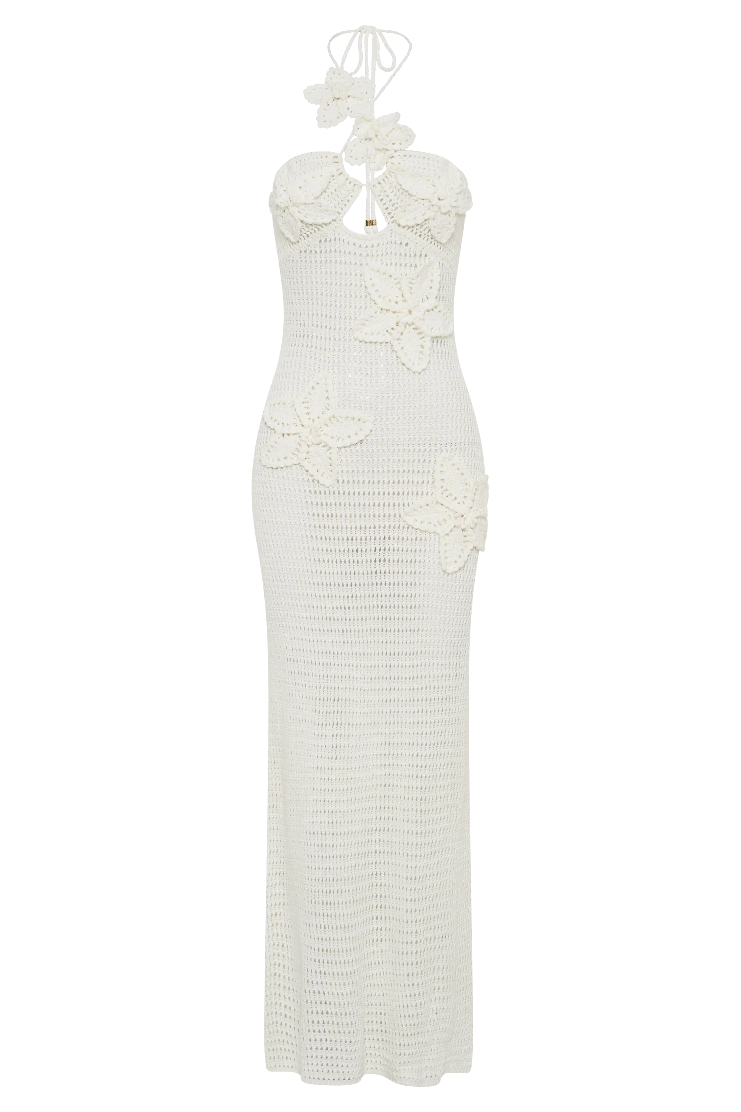 Kyla Floral Crochet Maxi Dress - Ivory