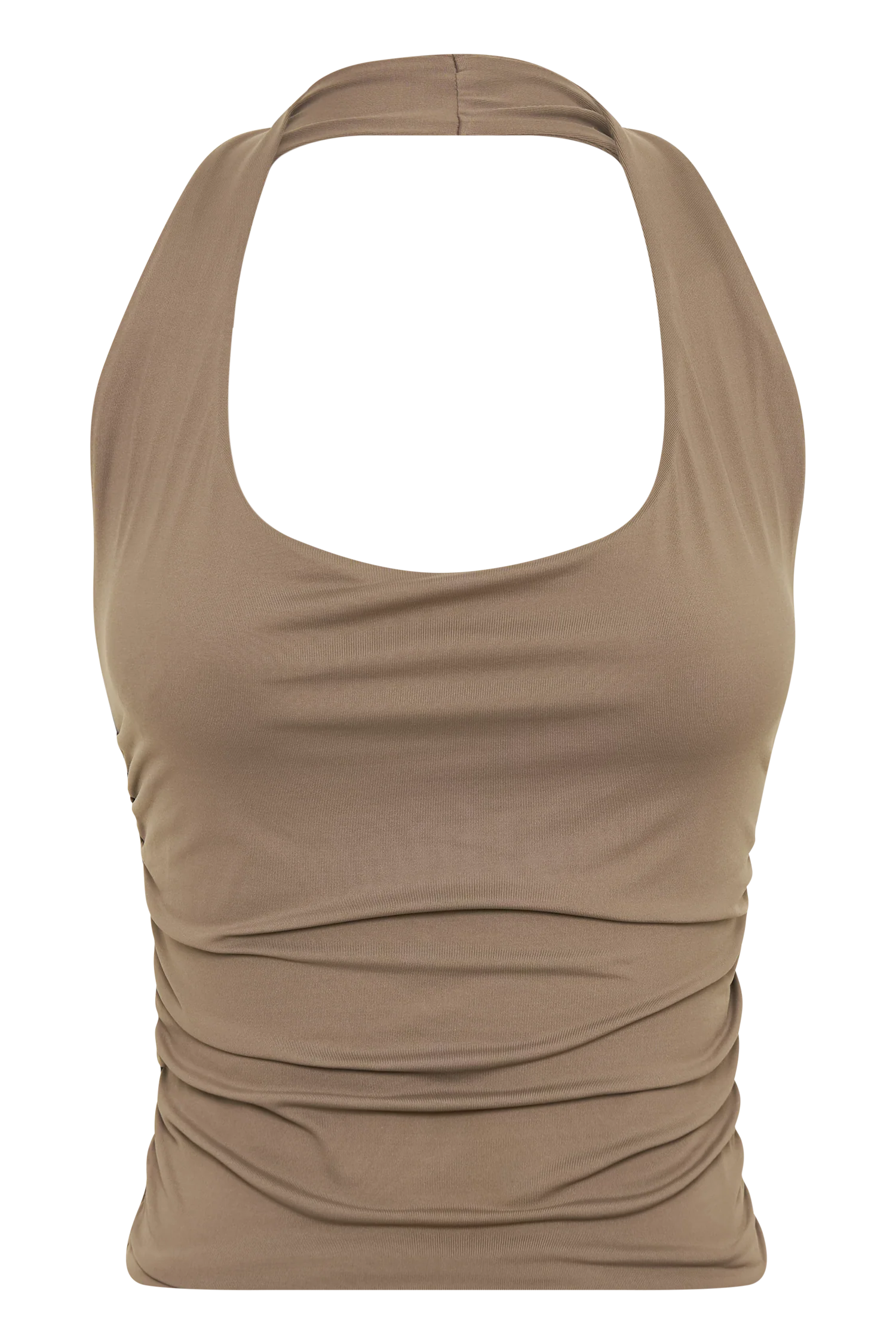 Marie Recycled Nylon Halter Top - Coco