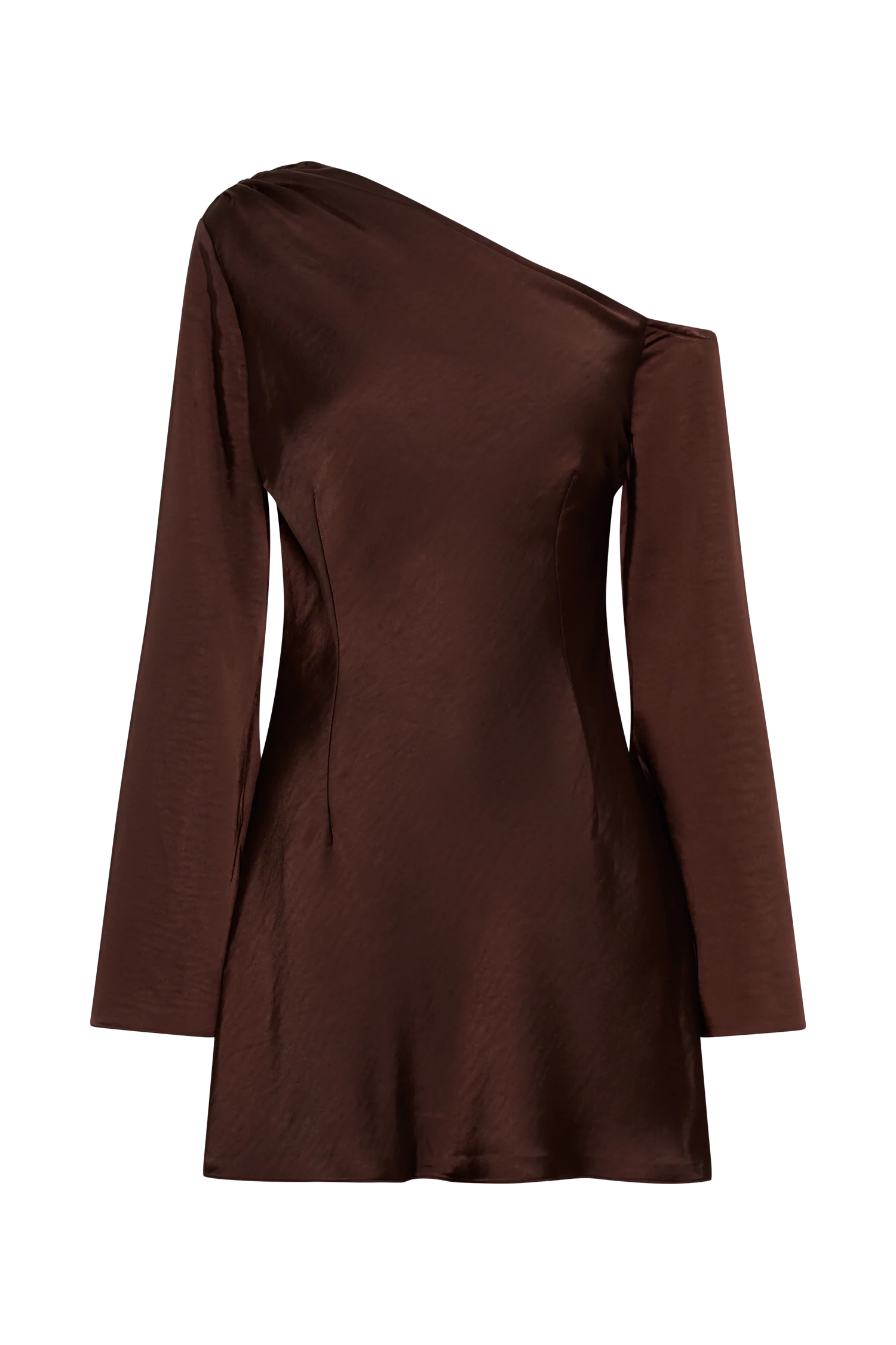 Nikita Long Sleeve Mini Dress - Dark Chocolate