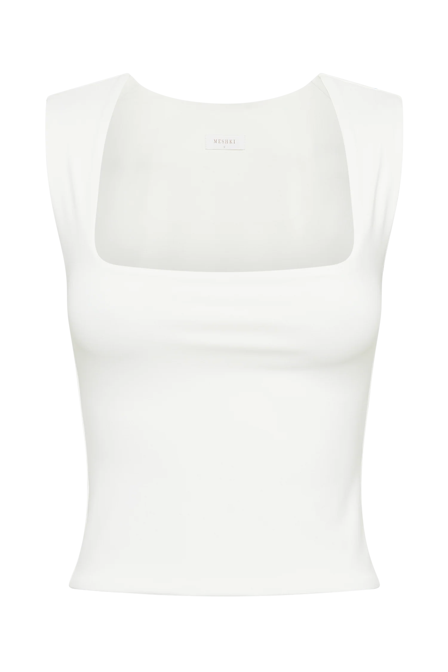 Linley Recycled Nylon Long Line Top - White