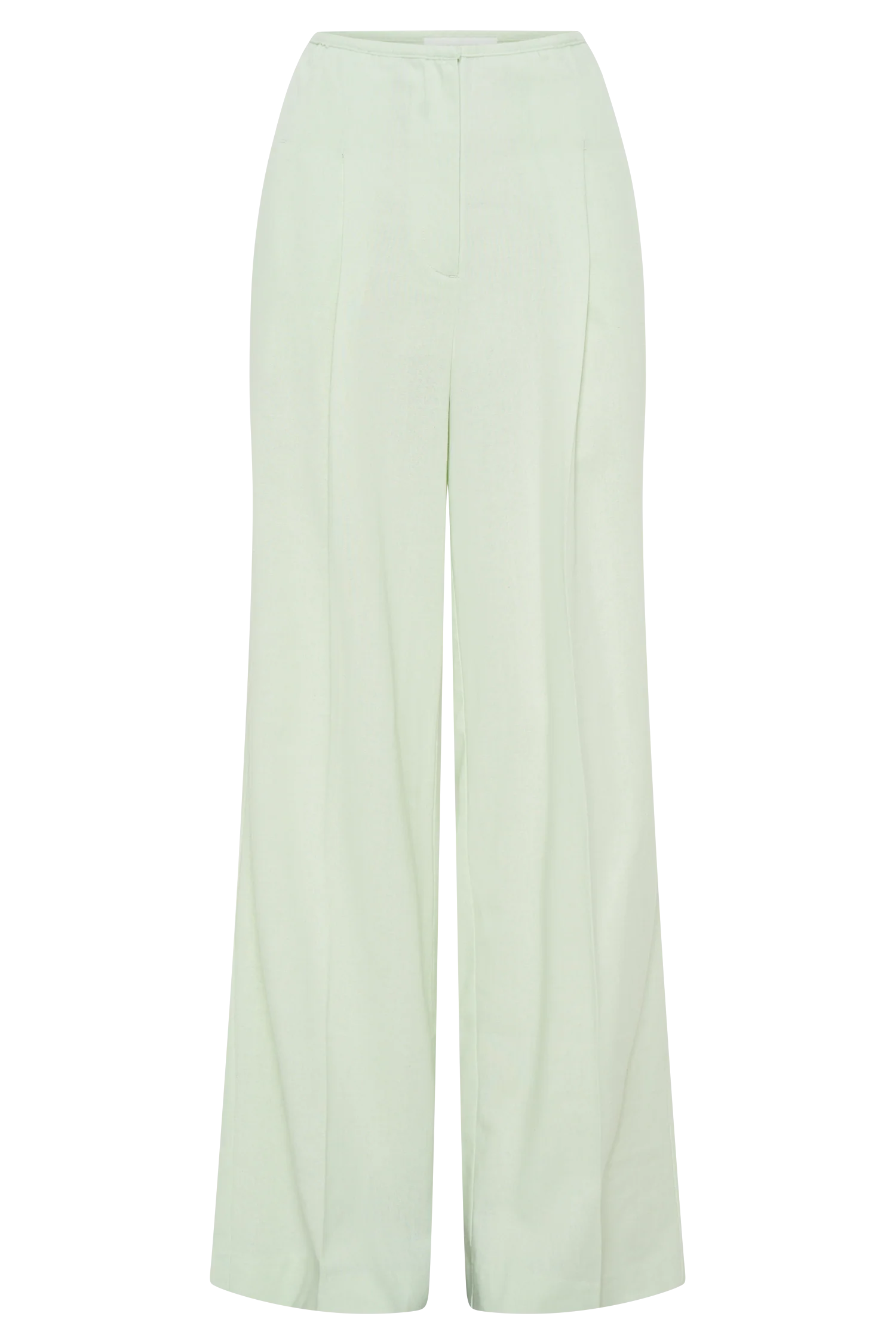 Adrina Straight Leg Linen Pant - Mint
