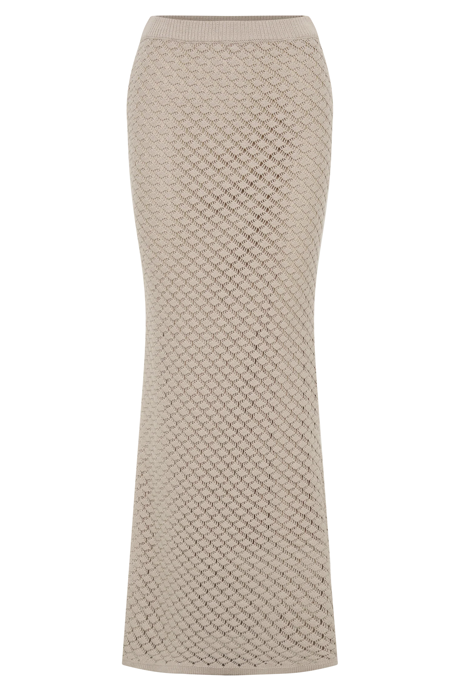 Guiliana Knit Maxi Skirt - Tawny Grey