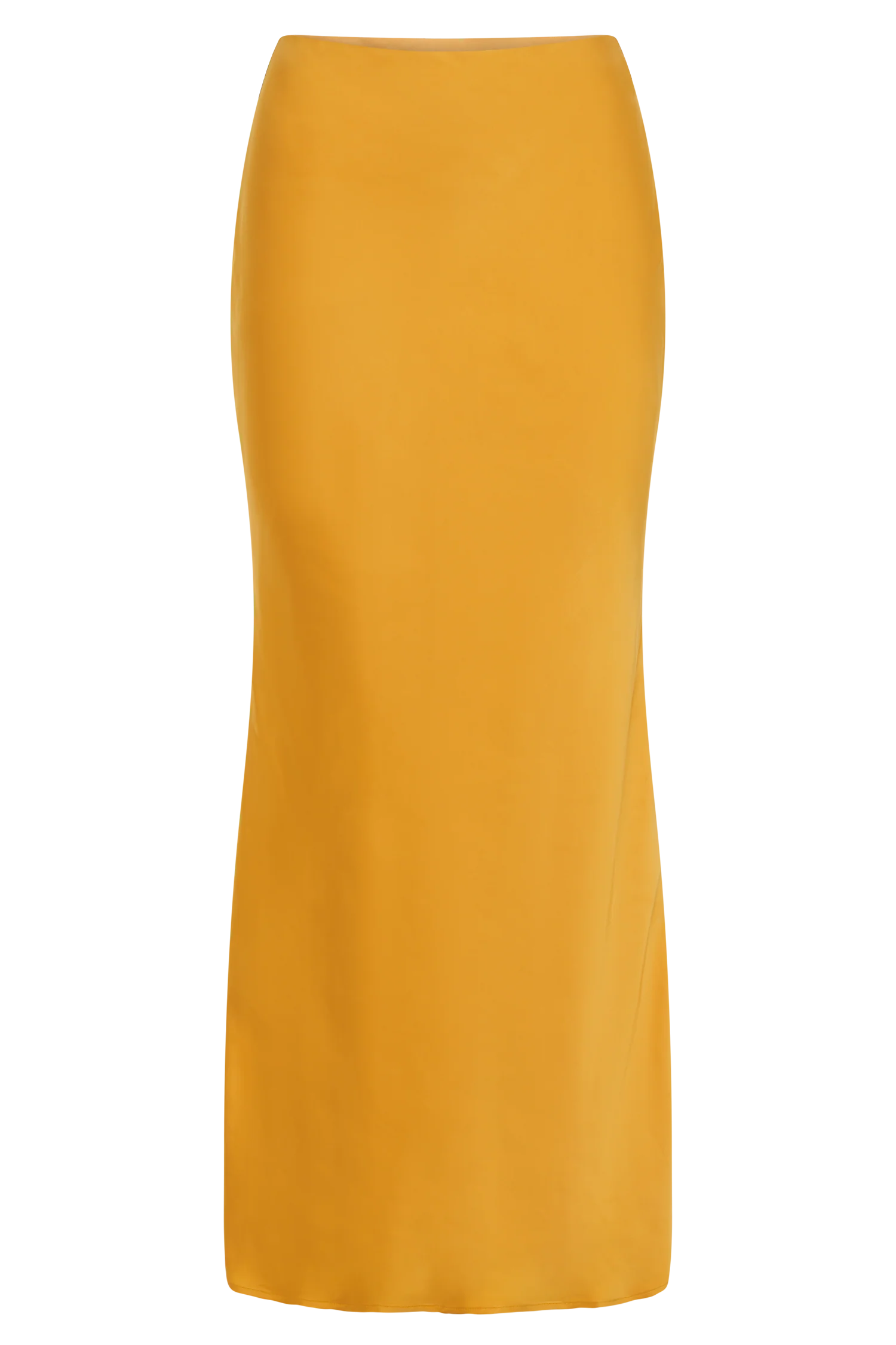 Viviana Satin Maxi Skirt - Tangerine