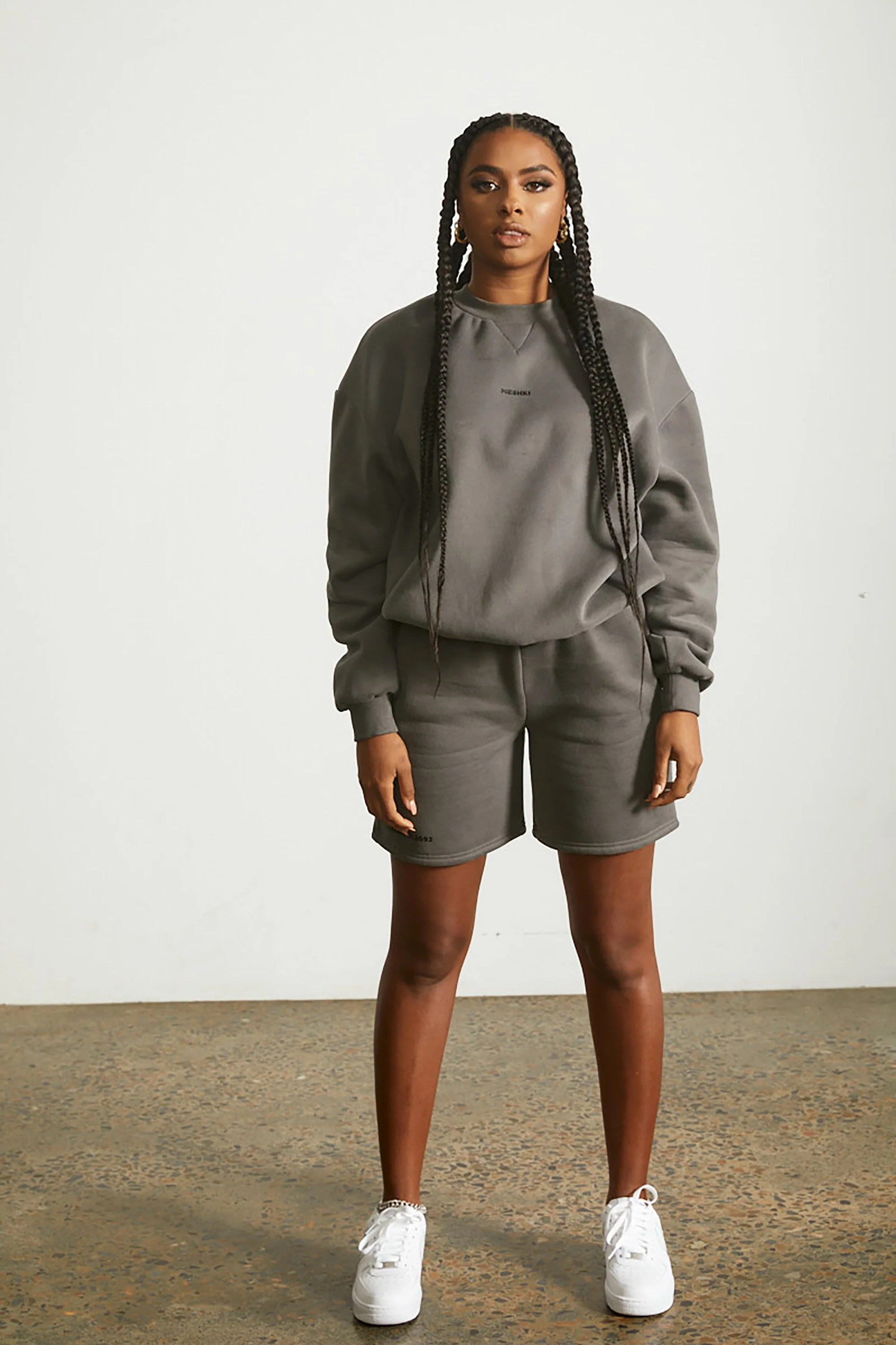 Max Unisex Crew Neck Cosy Sweater - Charcoal