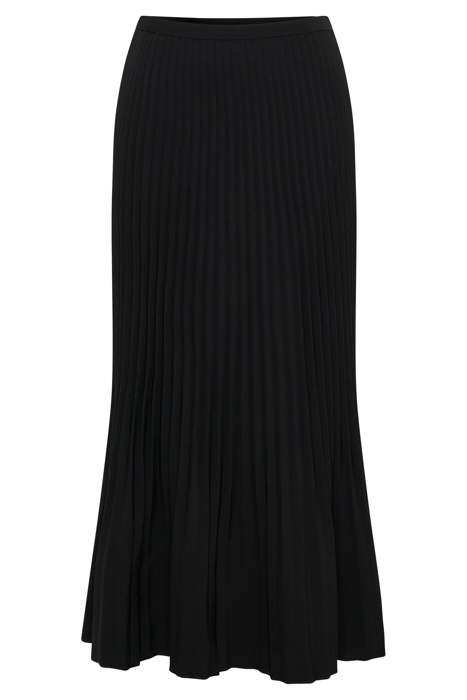 Twyla Pleated Suiting Maxi Skirt - Black