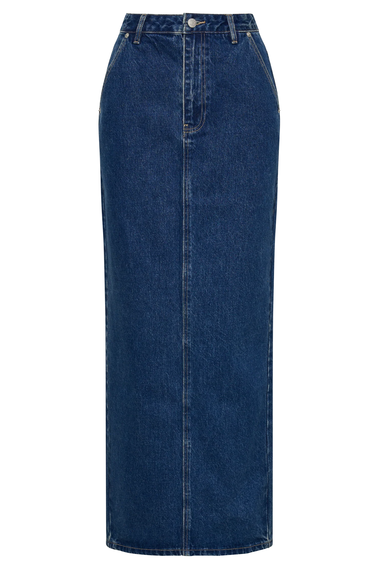 Illona Denim Maxi Skirt - Dark Blue