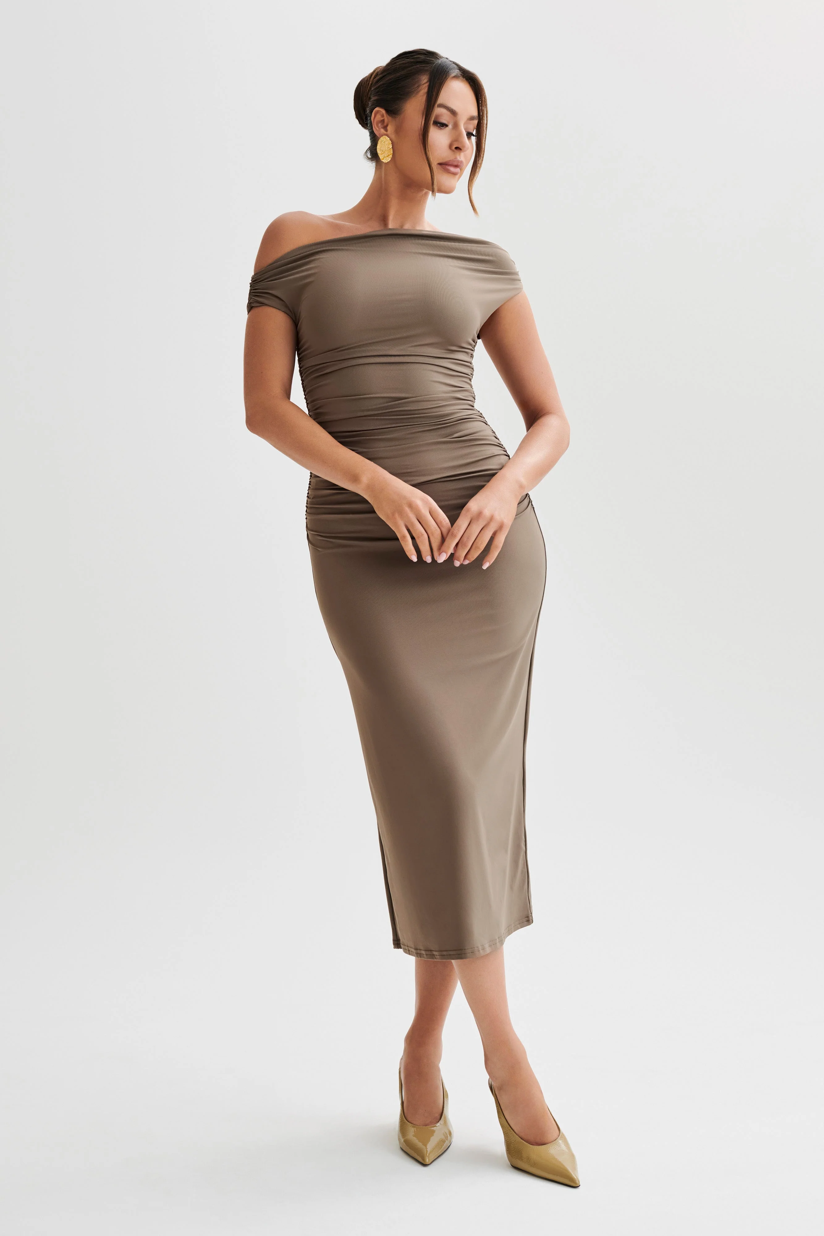 Alayna Recycled Nylon Midi Dress - Coco