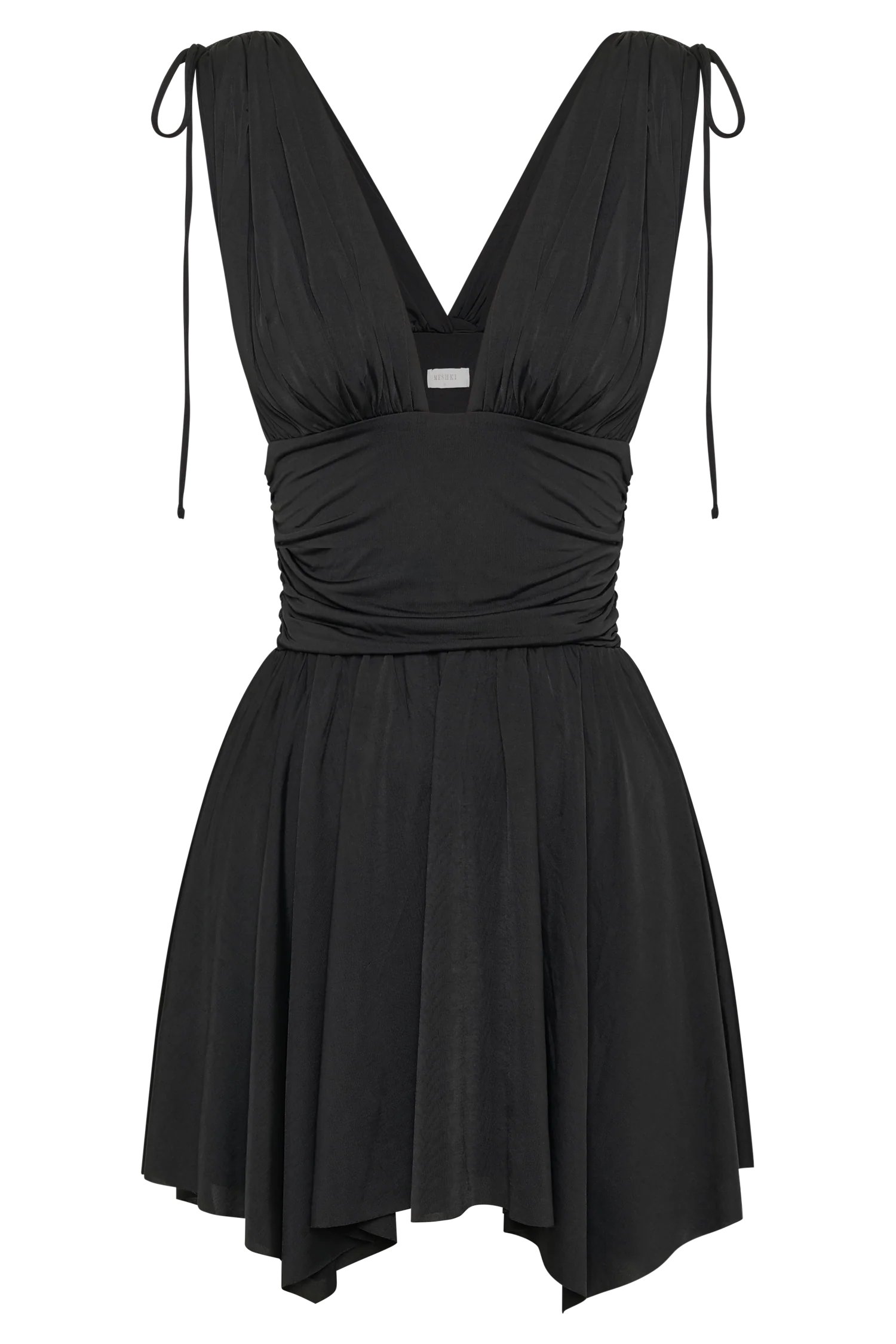 Anya Slinky A-Line Mini Dress - Black