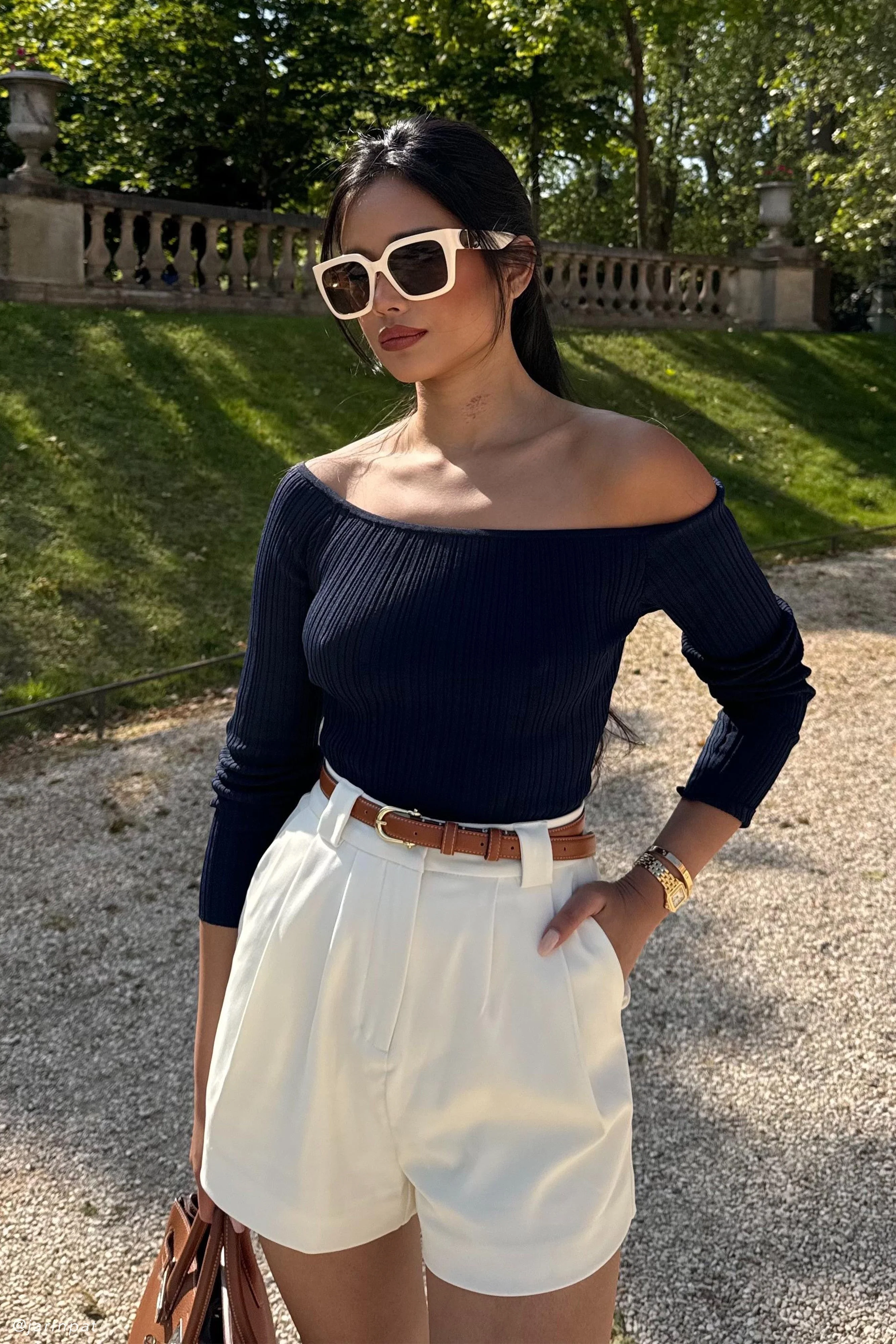 Sigourney Suiting Shorts - Ivory