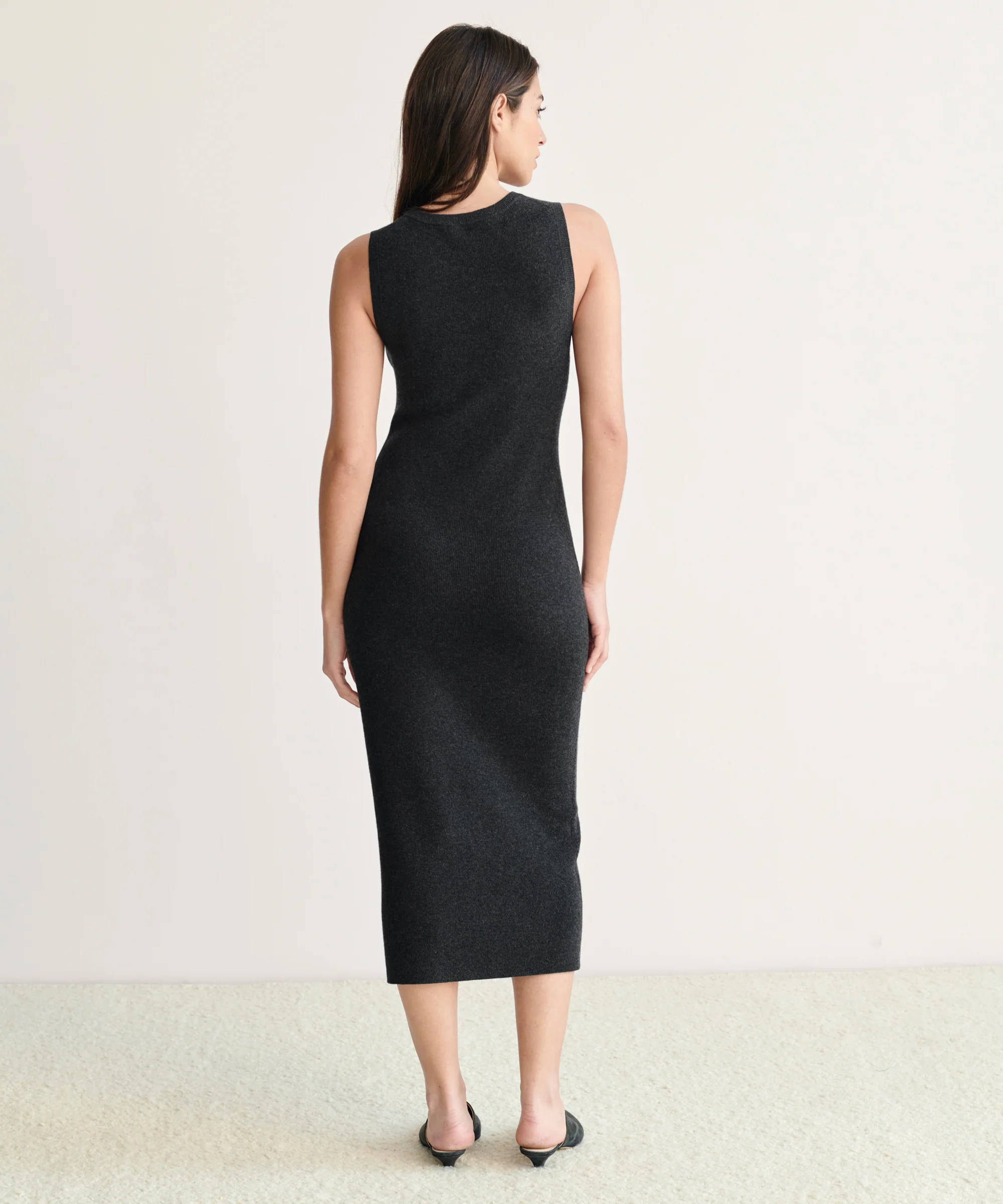 Sleeveless Sweater Dress