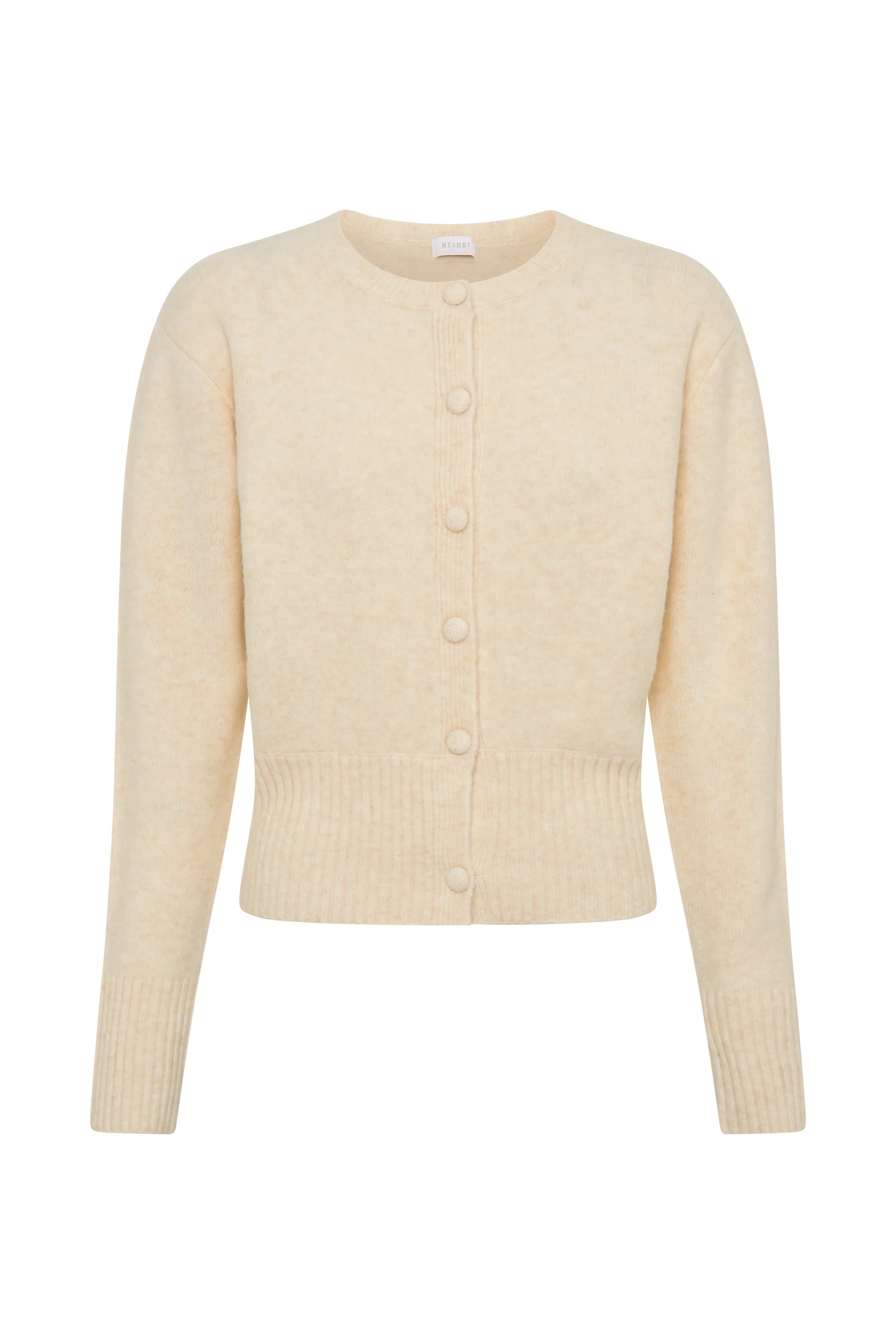 Genevieve Oversized Knit Cardigan - Cream Marle
