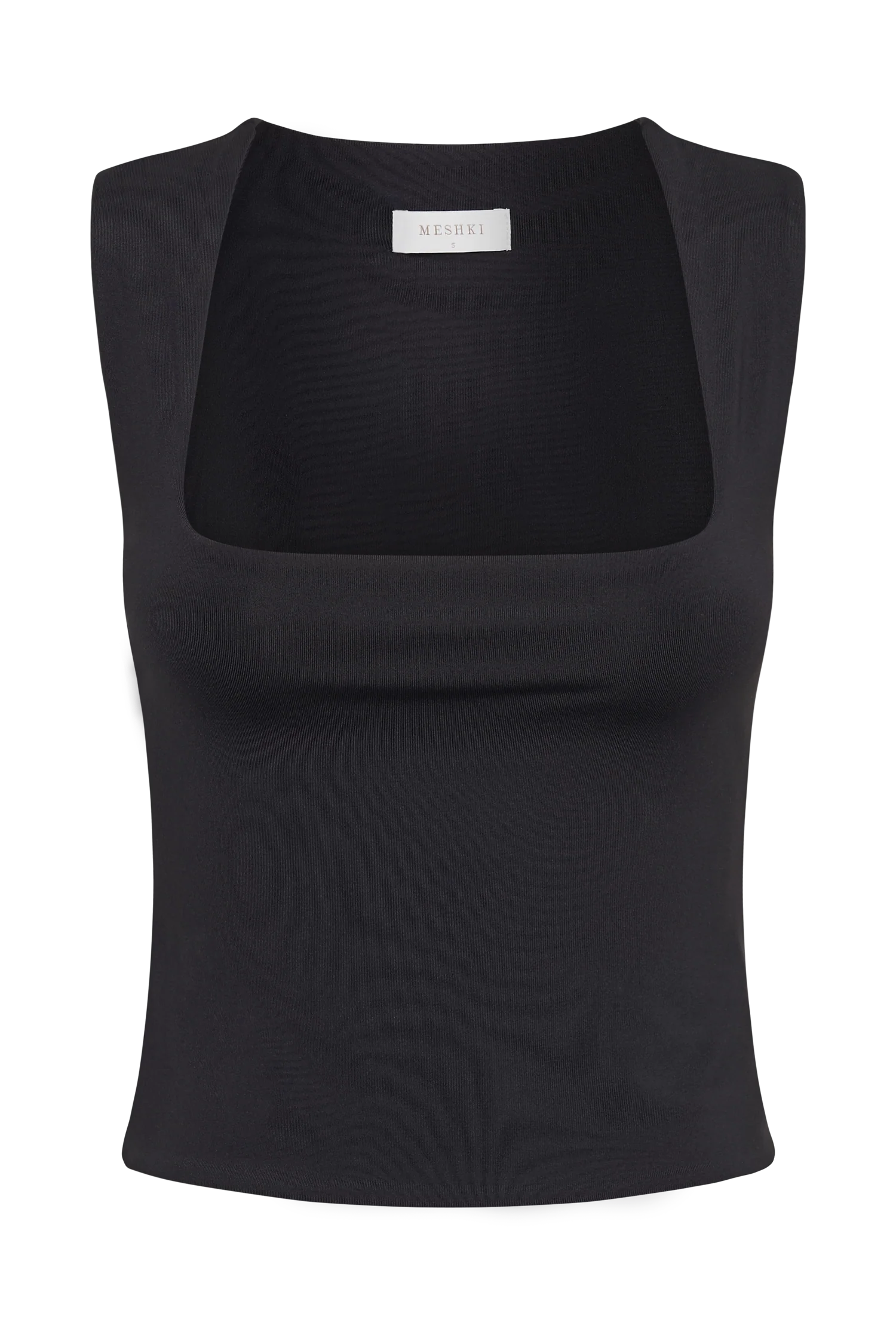 Linley Recycled Nylon Long Line Top - Black