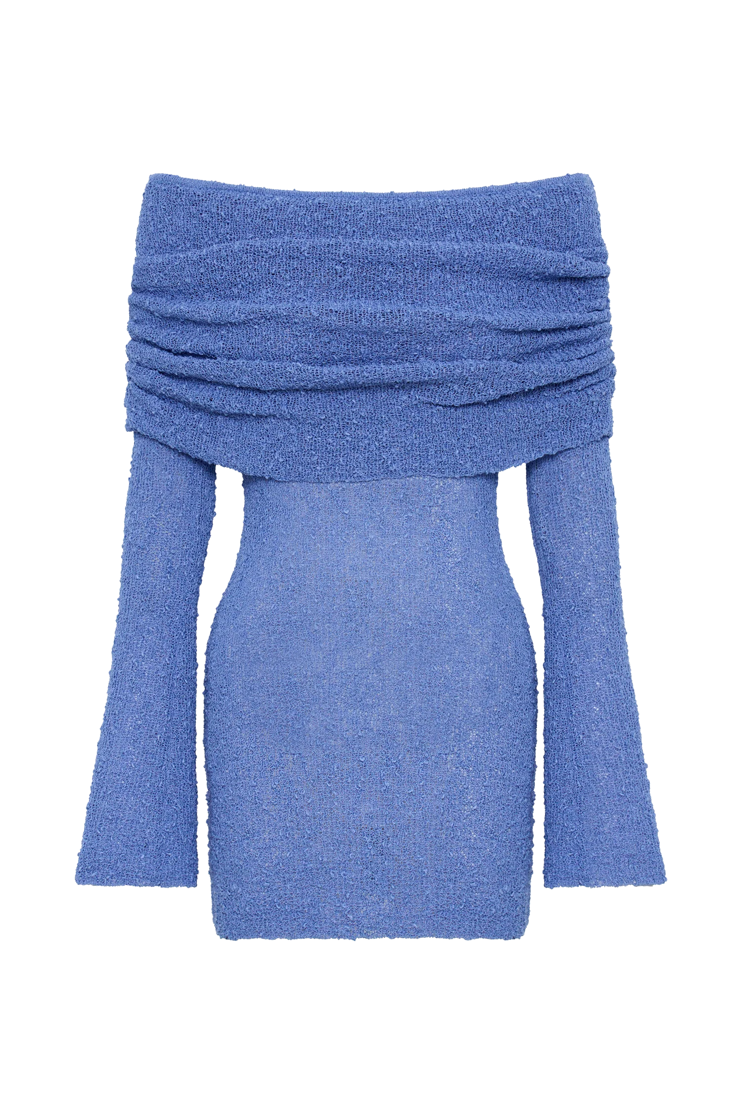 Marisol Off Shoulder Boucle Mini Dress - Periwinkle