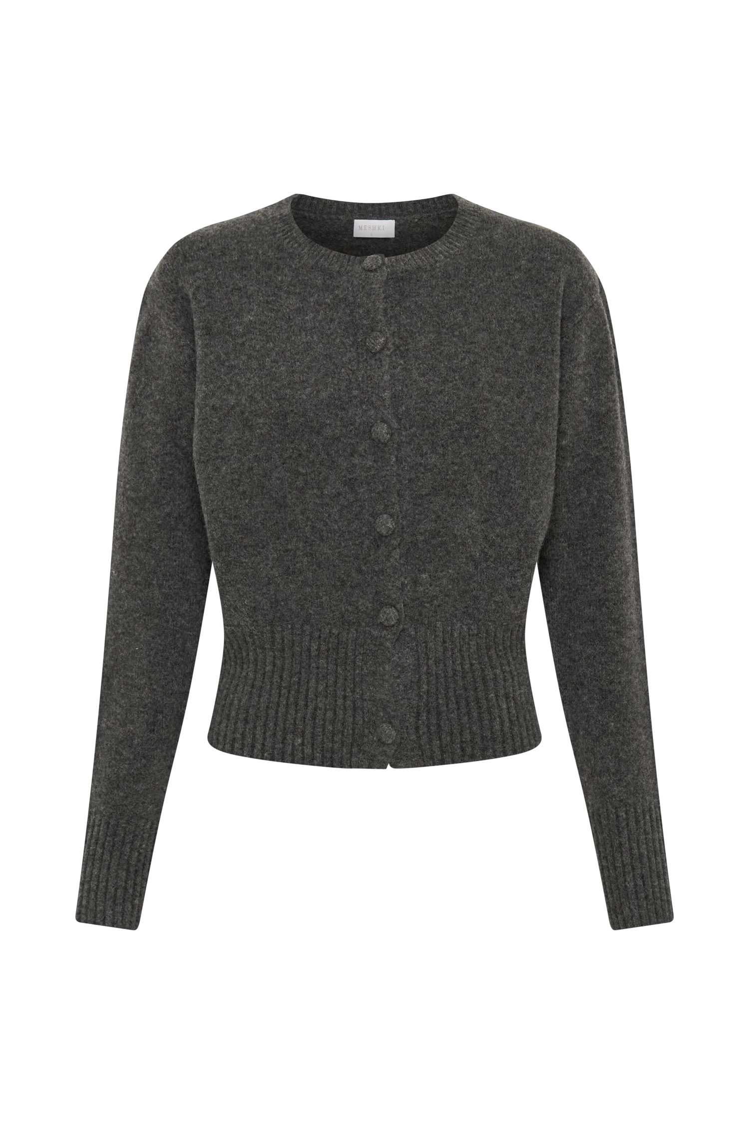 Genevieve Oversized Knit Cardigan - Charcoal
