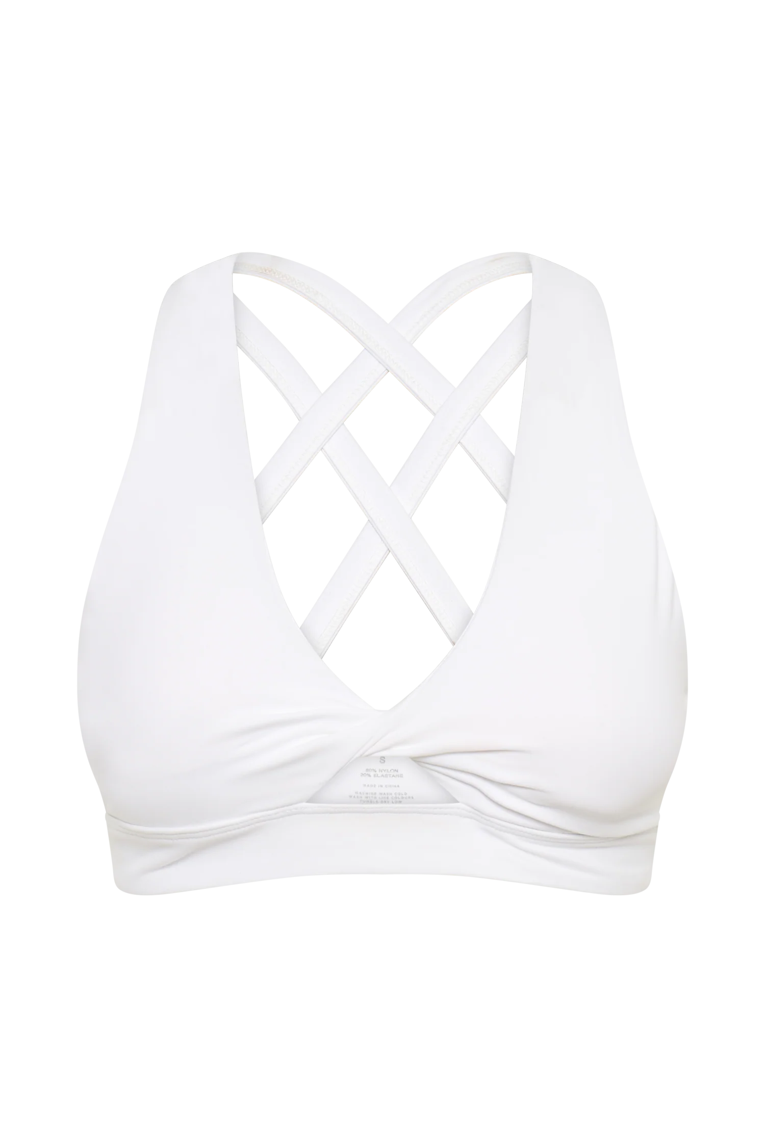 Jackie Twist Crop Top - White