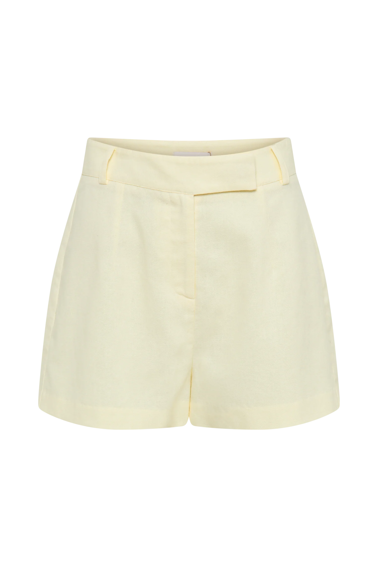 Massima Linen Shorts - Lemon Sherbet