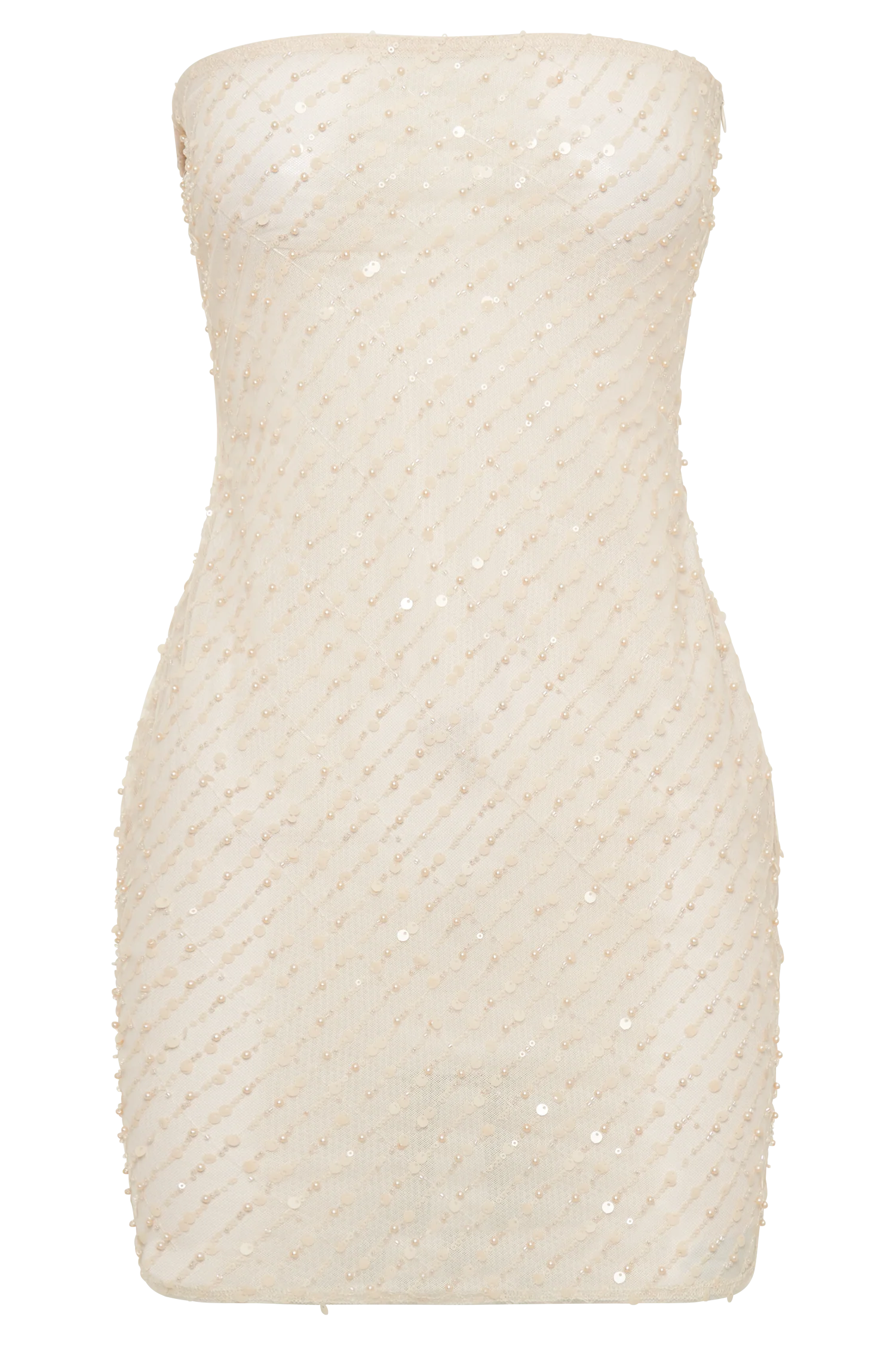 Yolanda Sequin Mini Dress - Buttercream