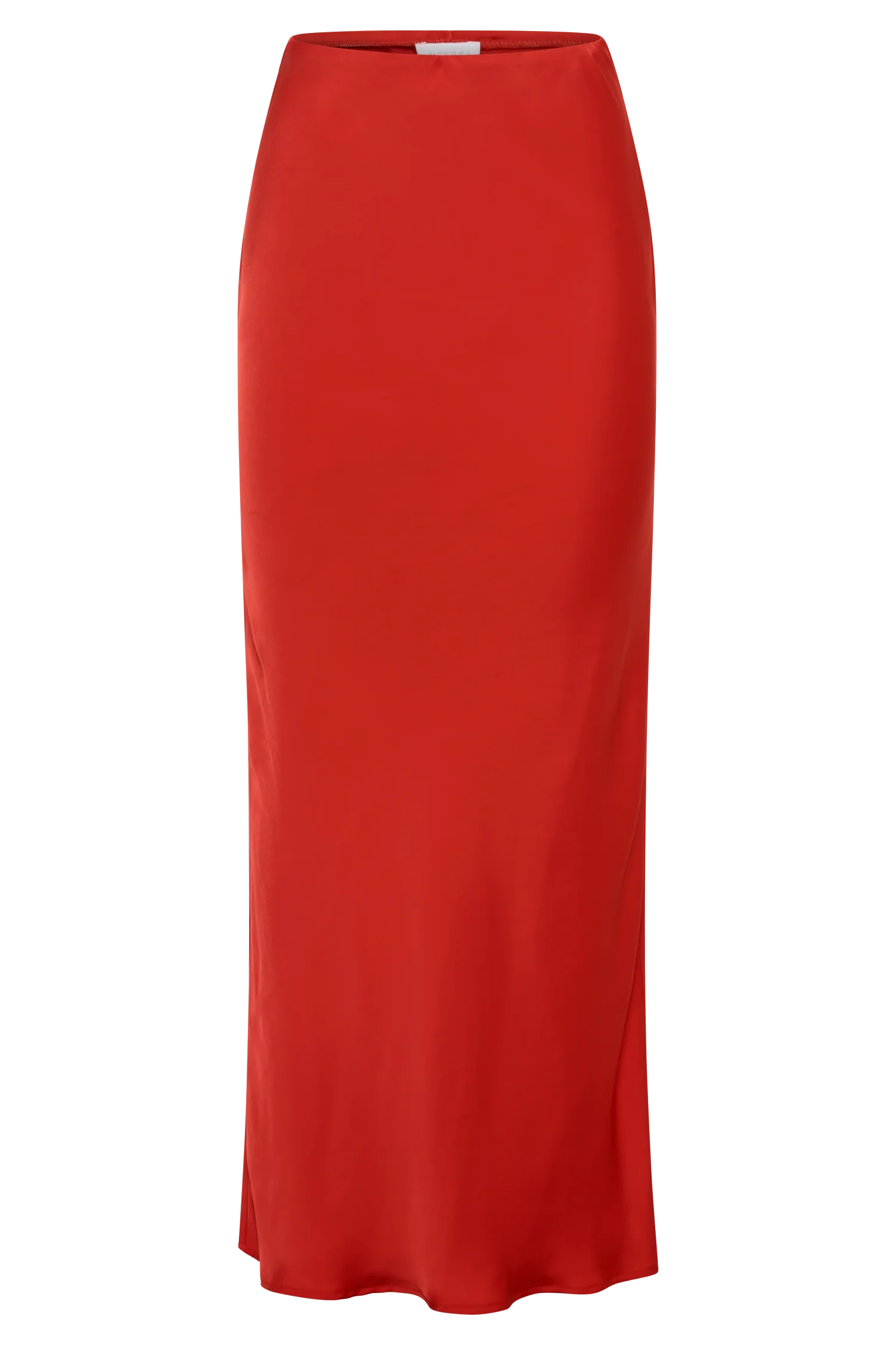 Violeta Satin Maxi Skirt - Red