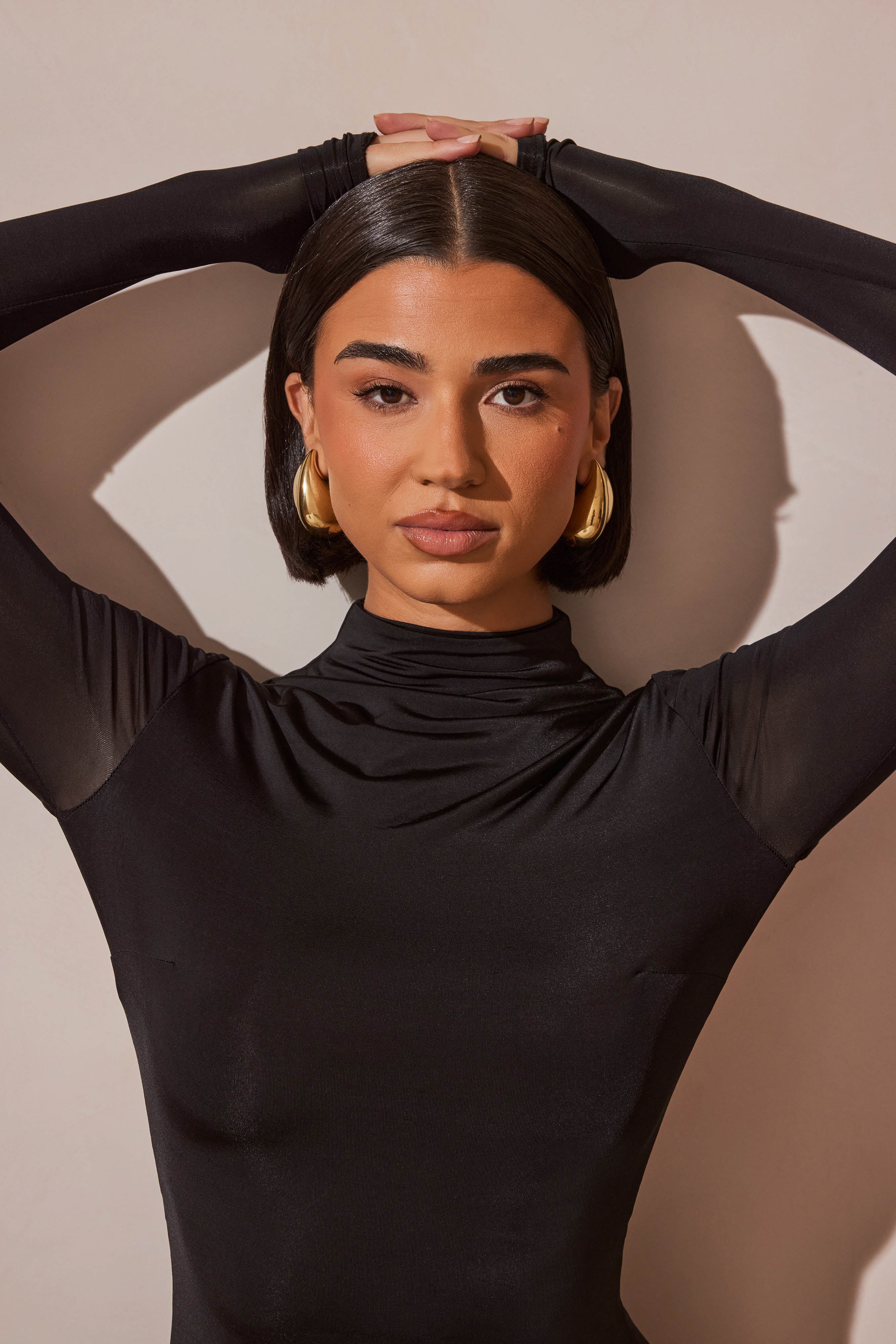 Zadie Oversized Double Teardrop Earrings - Gold