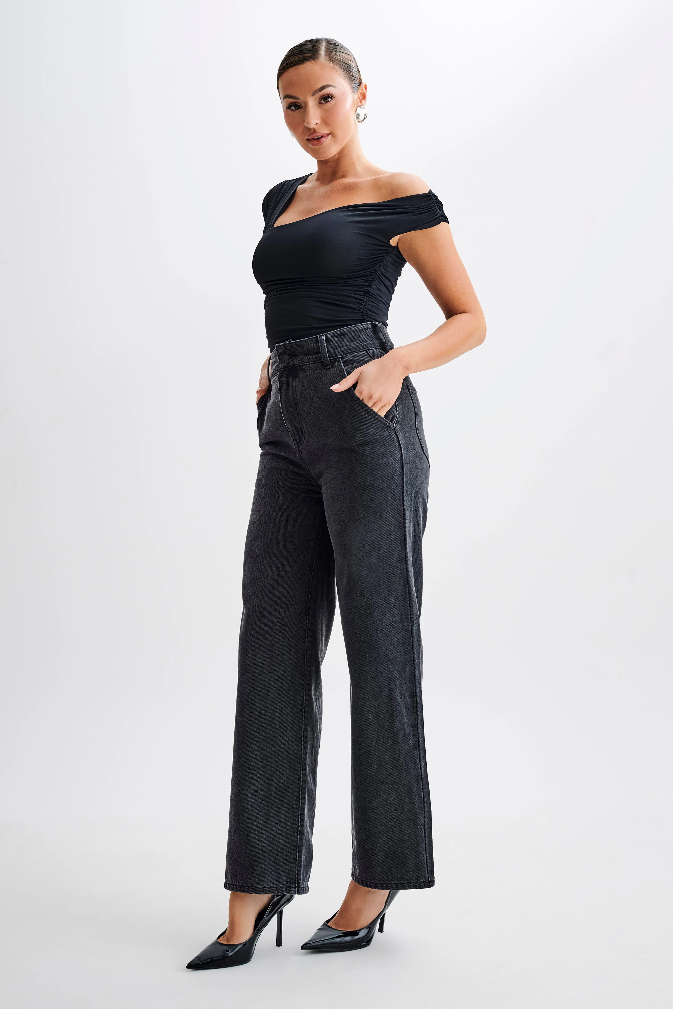 Nicki Cut Out Sleeveless Top - Black