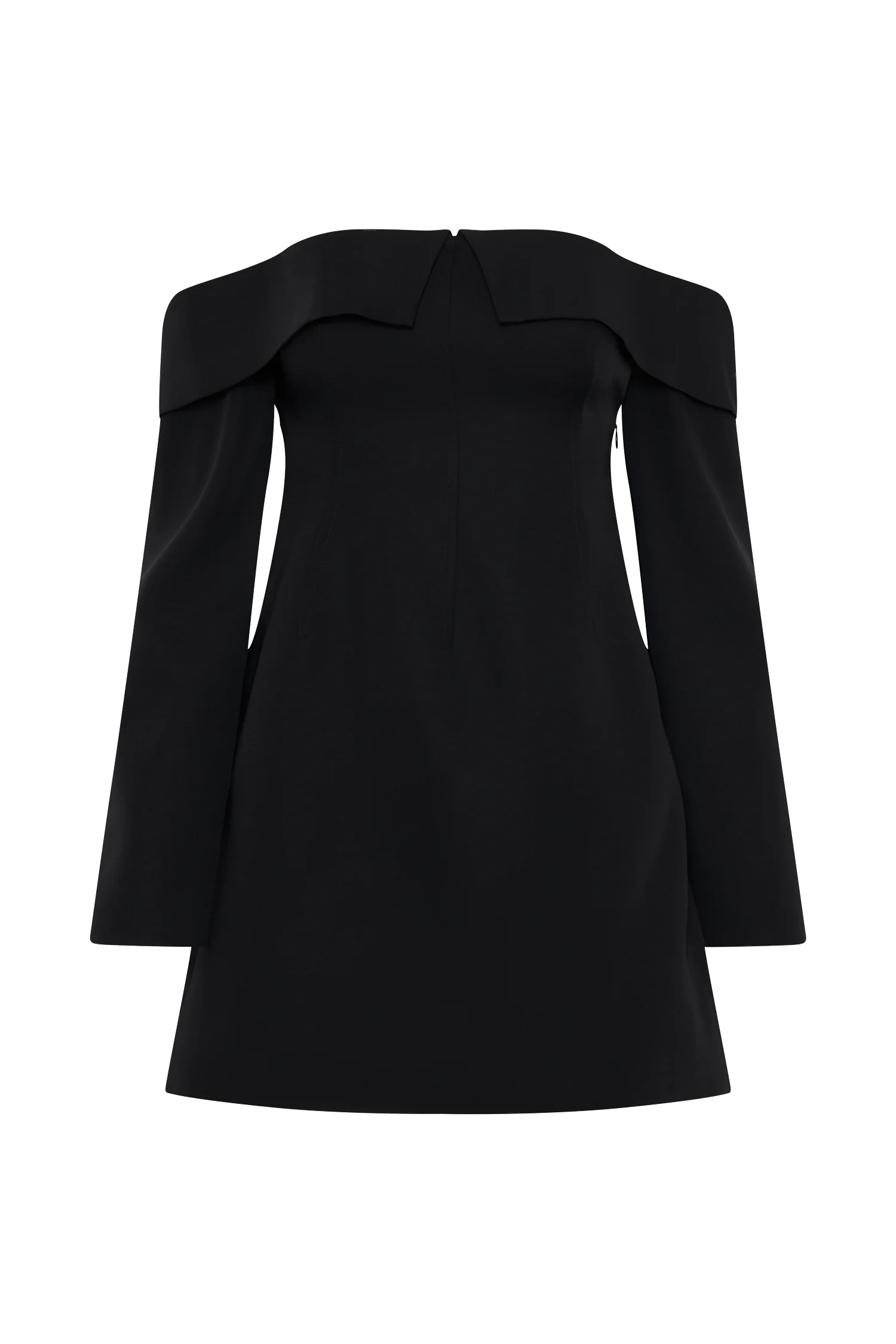 Hugo Suiting Off Shoulder Mini Dress - Black