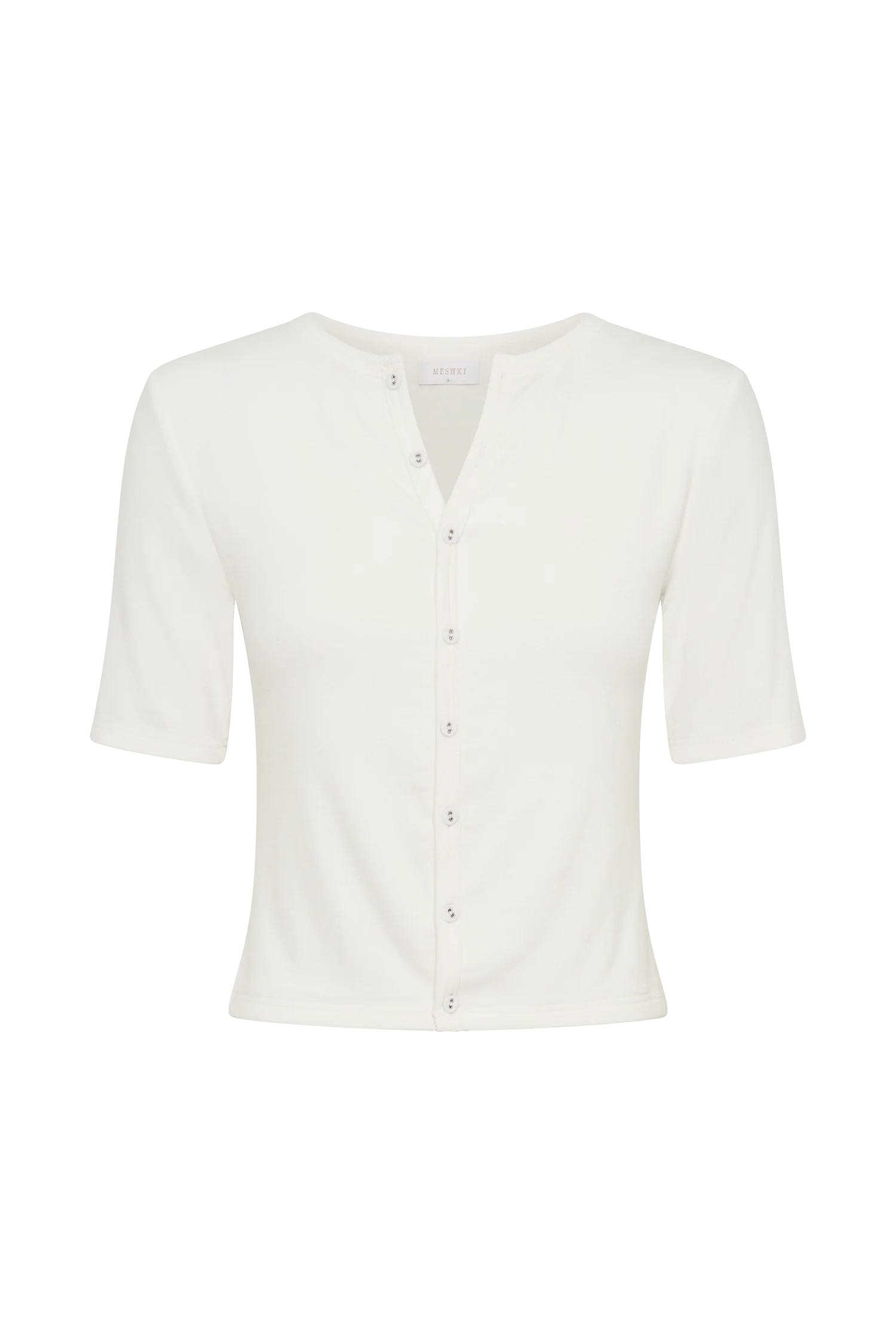 Jonah Button Up Modal Top - Ivory