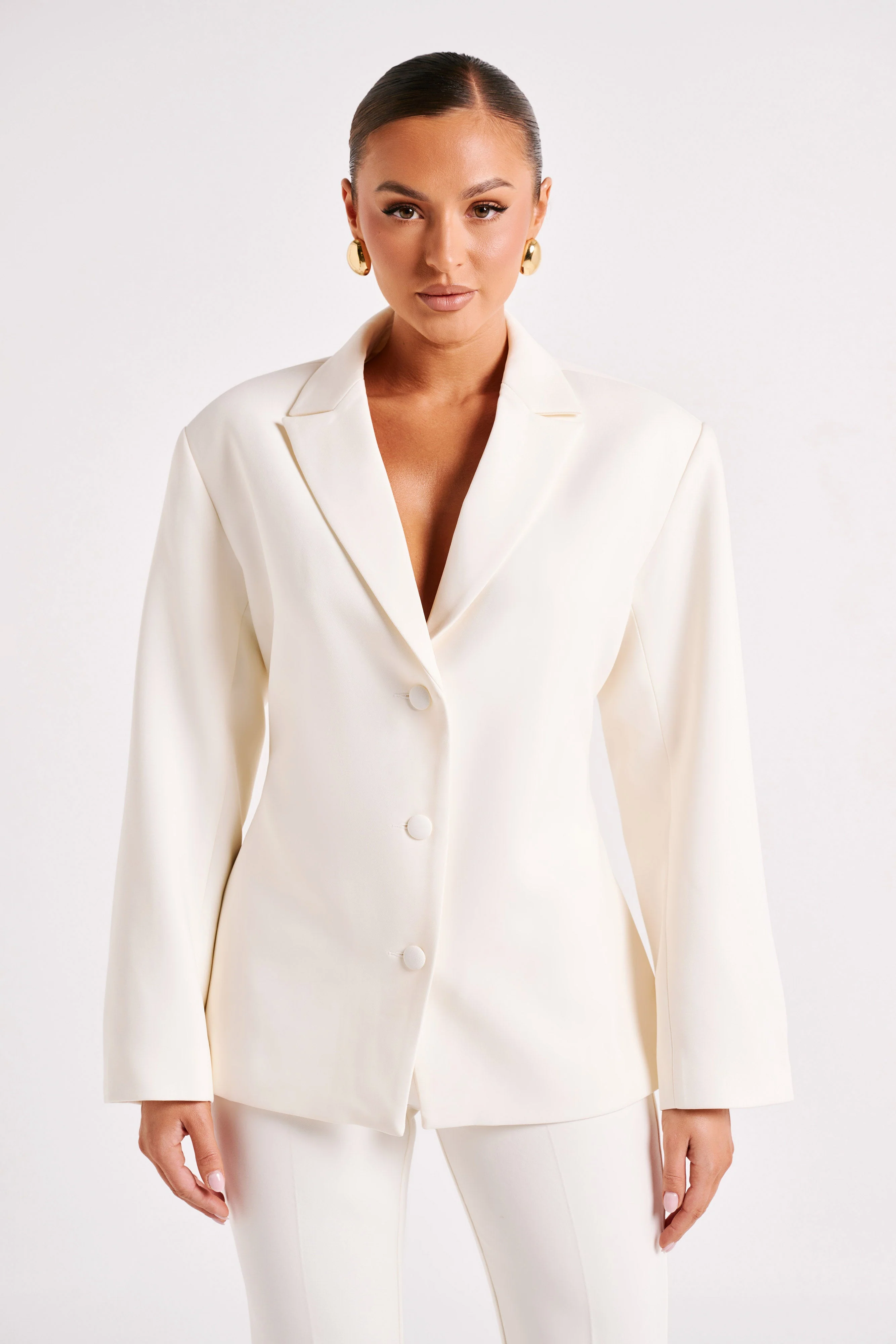 Addie Suiting Blazer - Ivory