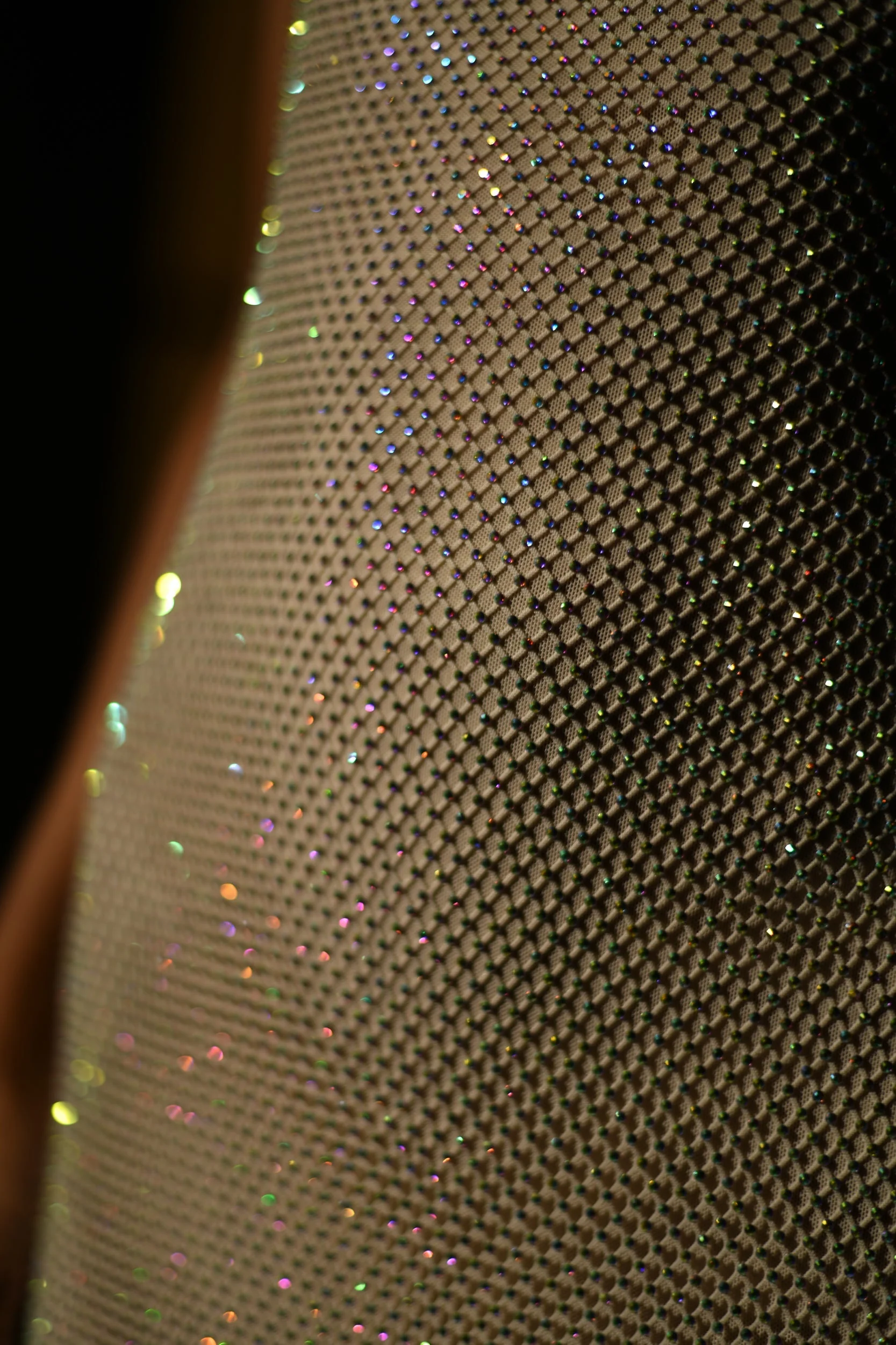 Madelaine Diamante Mesh Cowl Maxi Dress - Cream