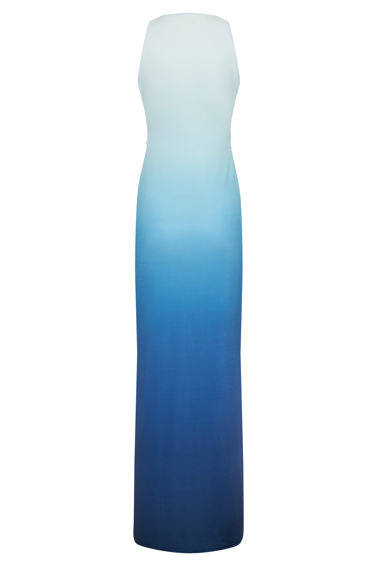 Stella Draped Slinky Maxi Dress - Ombre Blue