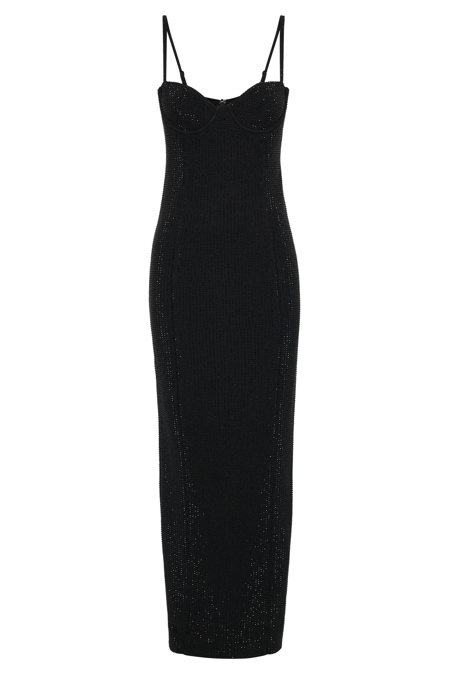 Rafaela Diamante Maxi Dress - Black